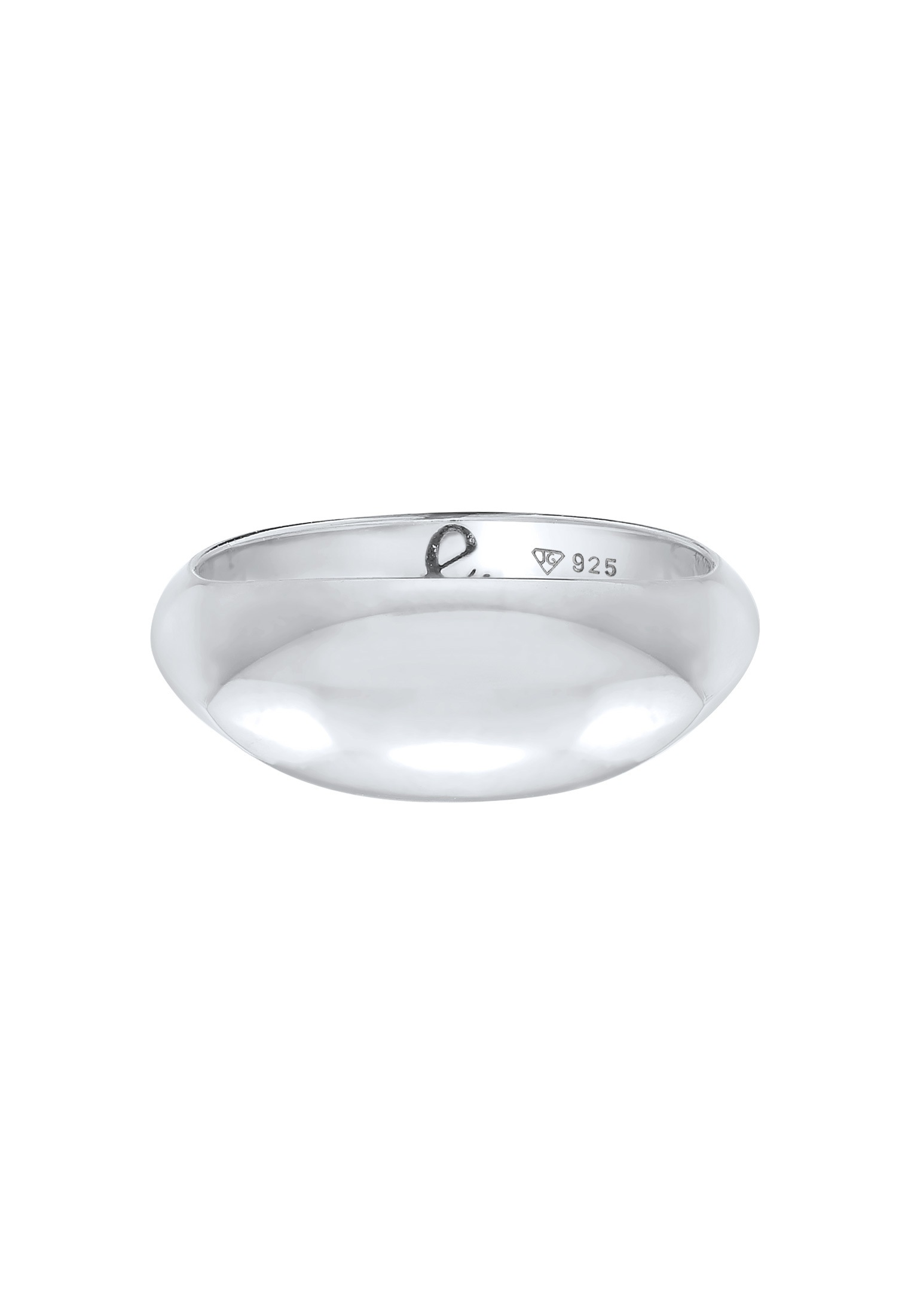 Elli Premium Fingerring »Siegelring Marquise Design 925 Silber rhodiniert«