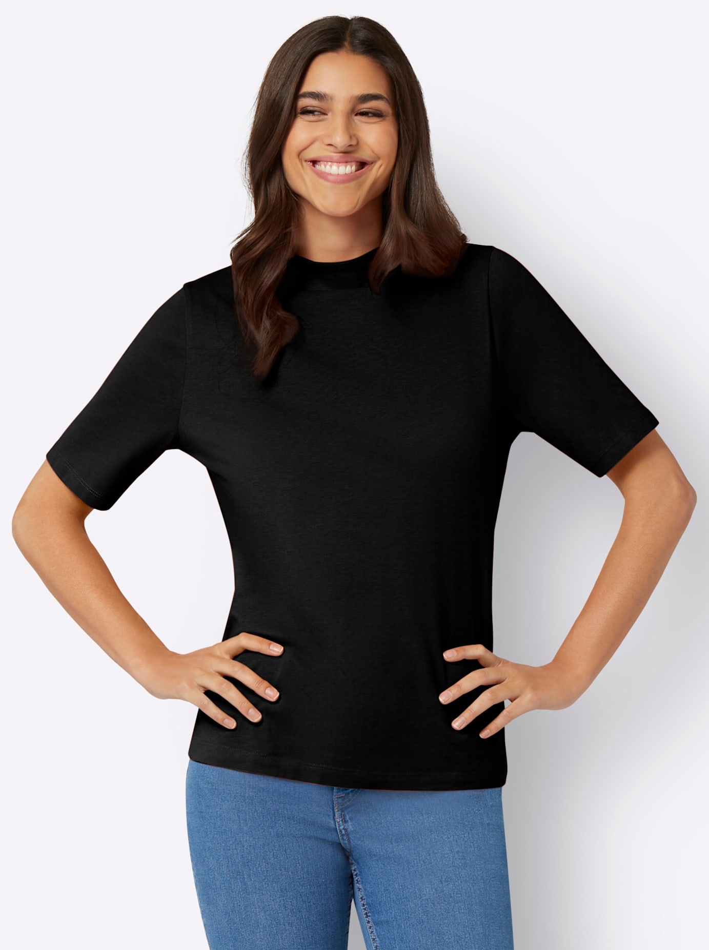 Classic Basics Kurzarmshirt "Kurzarm-Shirt" 1 Stk. tlg. günstig online kaufen