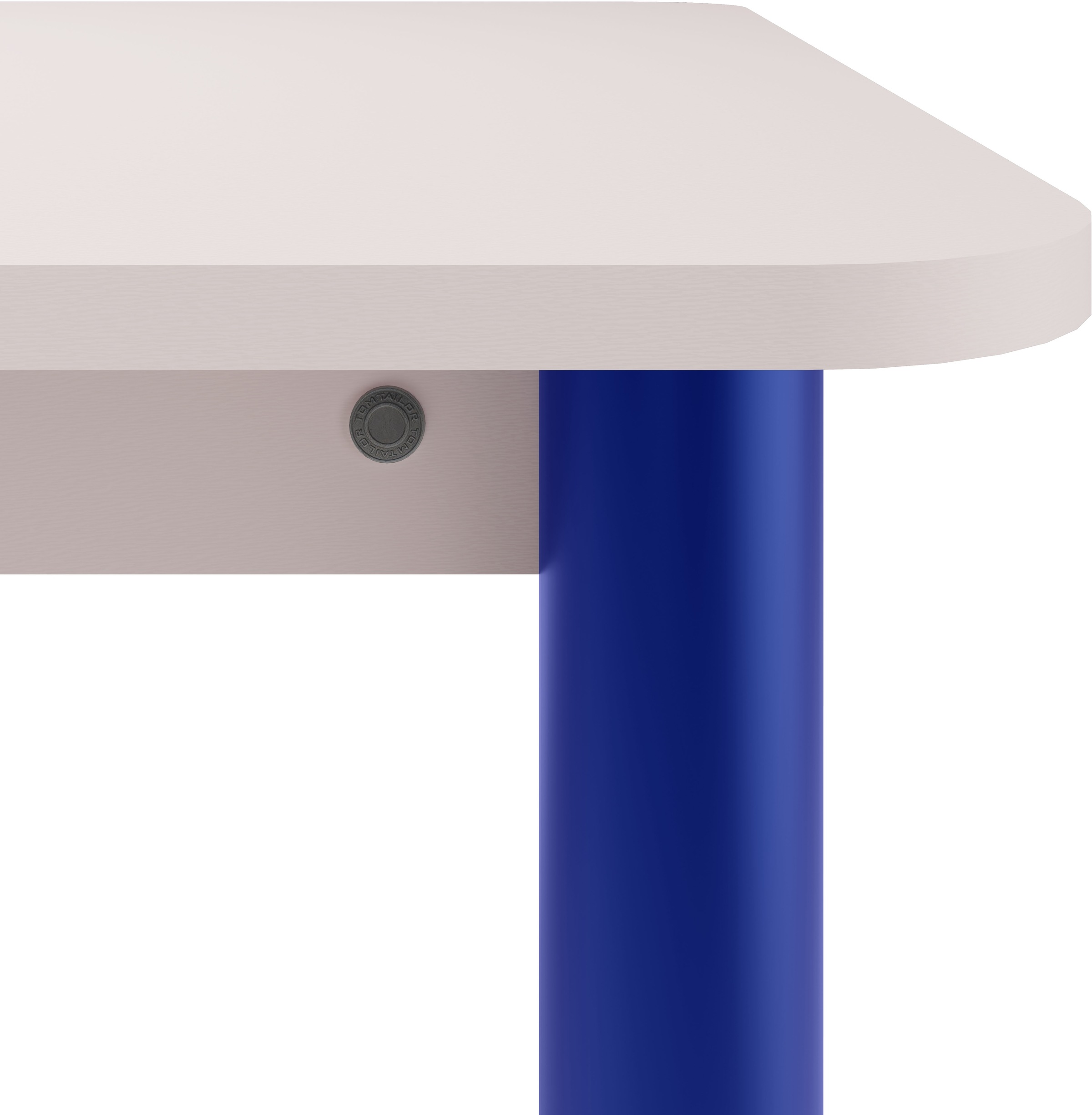 Esstisch TOM TAILOR HOME "COLOR TABLE", beige (light taupe 07, cobalt blau 04, light taupe 07), B:180cm H:76cm T:100cm, Tische, Esstisch, Esstisch, 4-Fuß, 3 Größen, 3 Dekorfarben, 4 Fußfarben, ABS-Kante 2