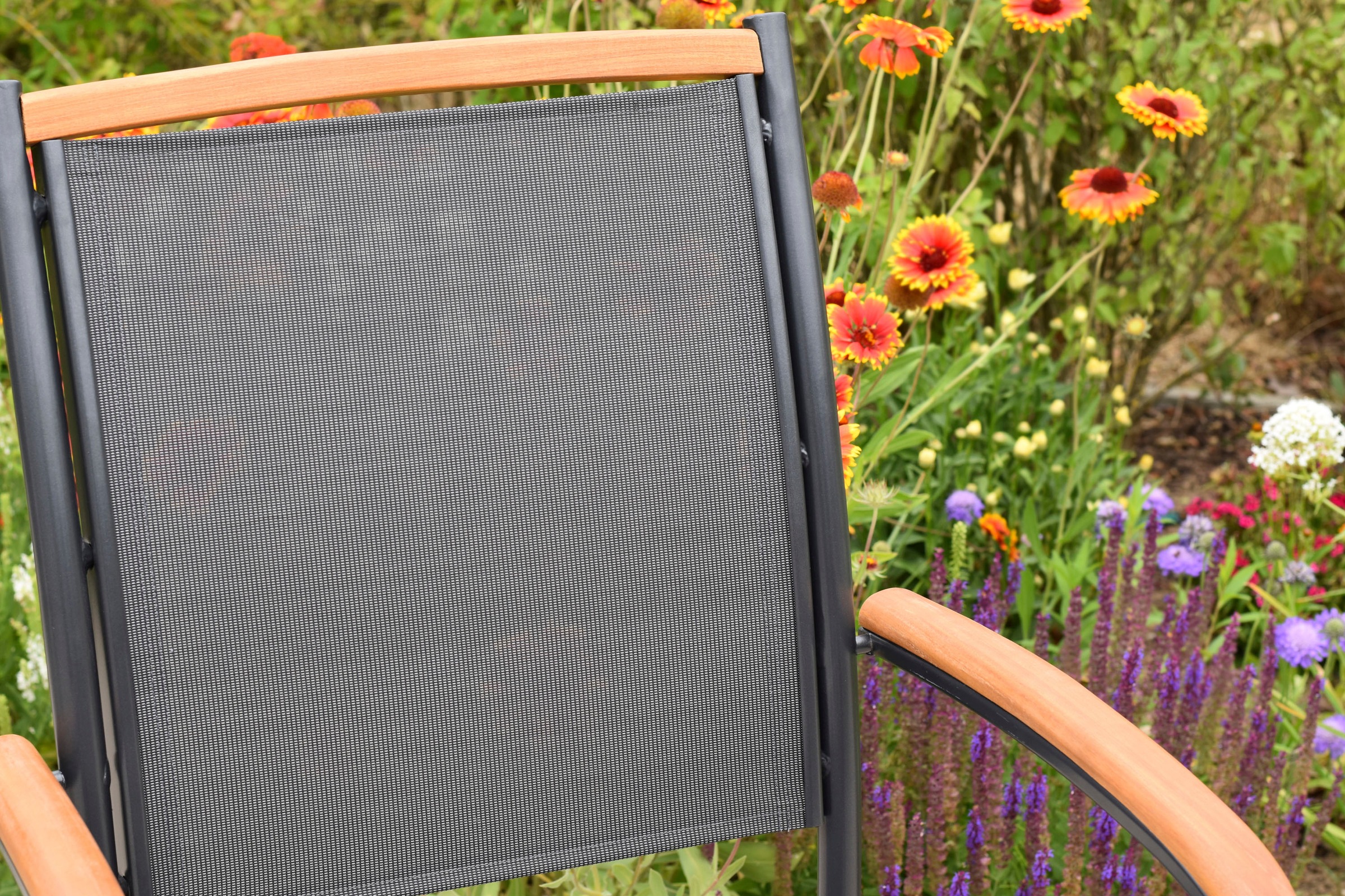 MERXX Garten-Essgruppe »Siena« Set, 7 tlg. inkl. 6 stapelsessel, 1 Tisch