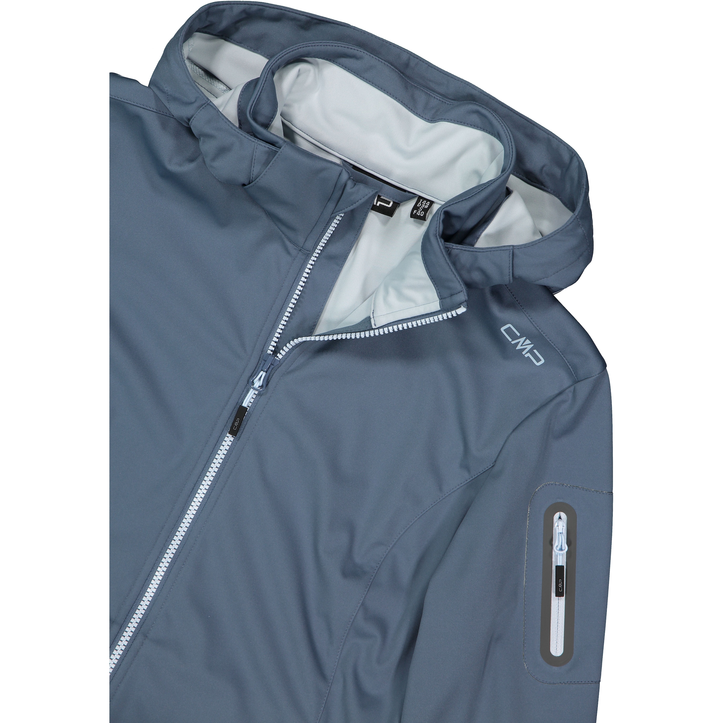 CMP Softshelljacke »WOMAN JACKET DET HOOD« mit Kapuze mit Kapuze, atmungsaktiv, windabweisend, wasserabweisend