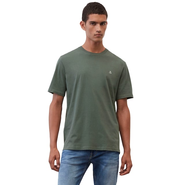 Marc O'Polo T-Shirt, Logo-T-Shirt, shaped aus Bio-Baumwolle ▷ bestellen |  BAUR