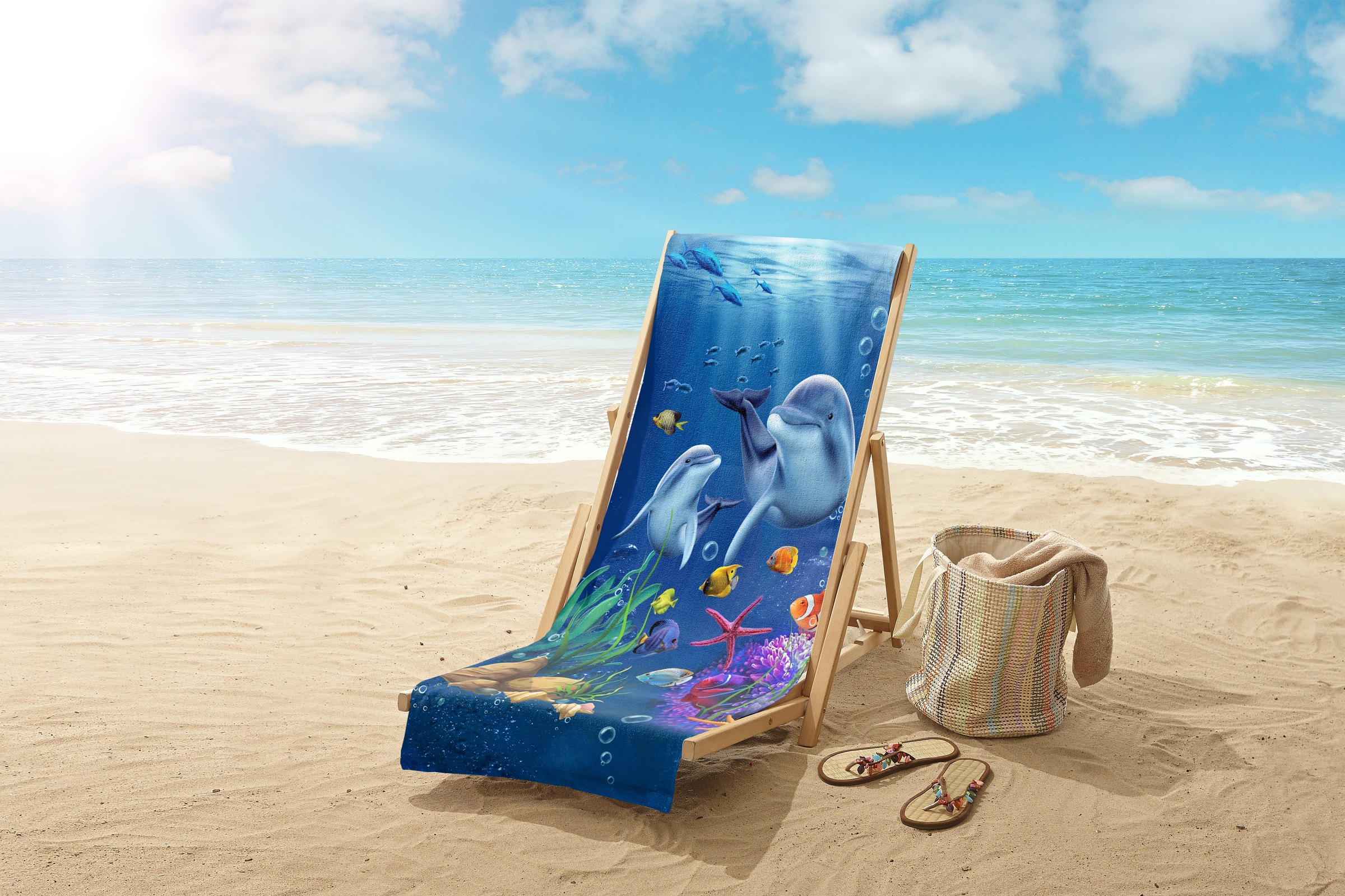 good morning Strandtuch "Mare" Kinder Strandtuch, Mikrofaser, Velours, saug günstig online kaufen