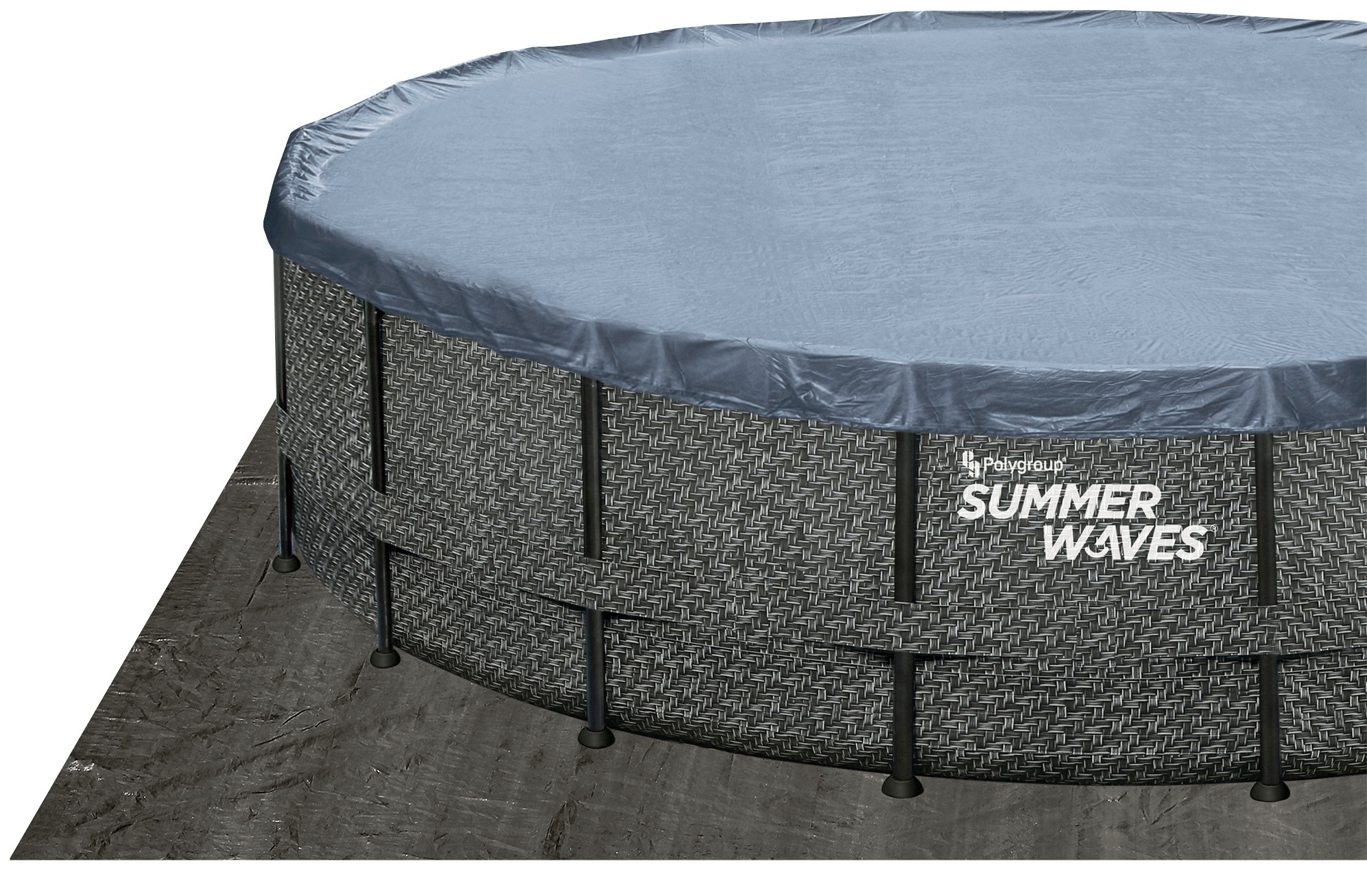 SummerWaves Framepool »Elite«, (Set, 7 tlg.), ØxH: 488x122 cm