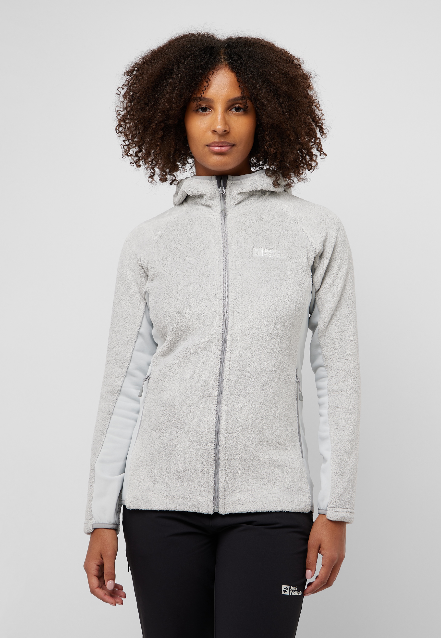 Jack Wolfskin Fleecejacke »ROTWAND HOODED FZ W«, mit Kapuze