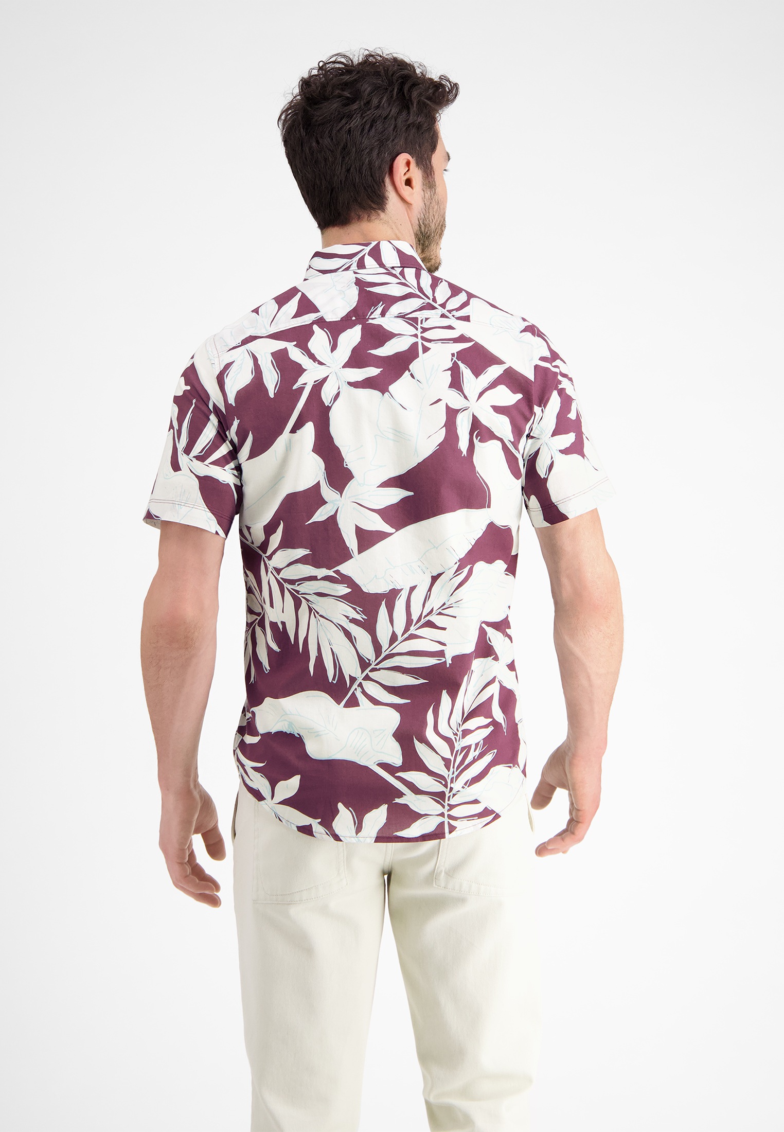 LERROS Kurzarmhemd "Halbarmhemd mit floralem Print" günstig online kaufen