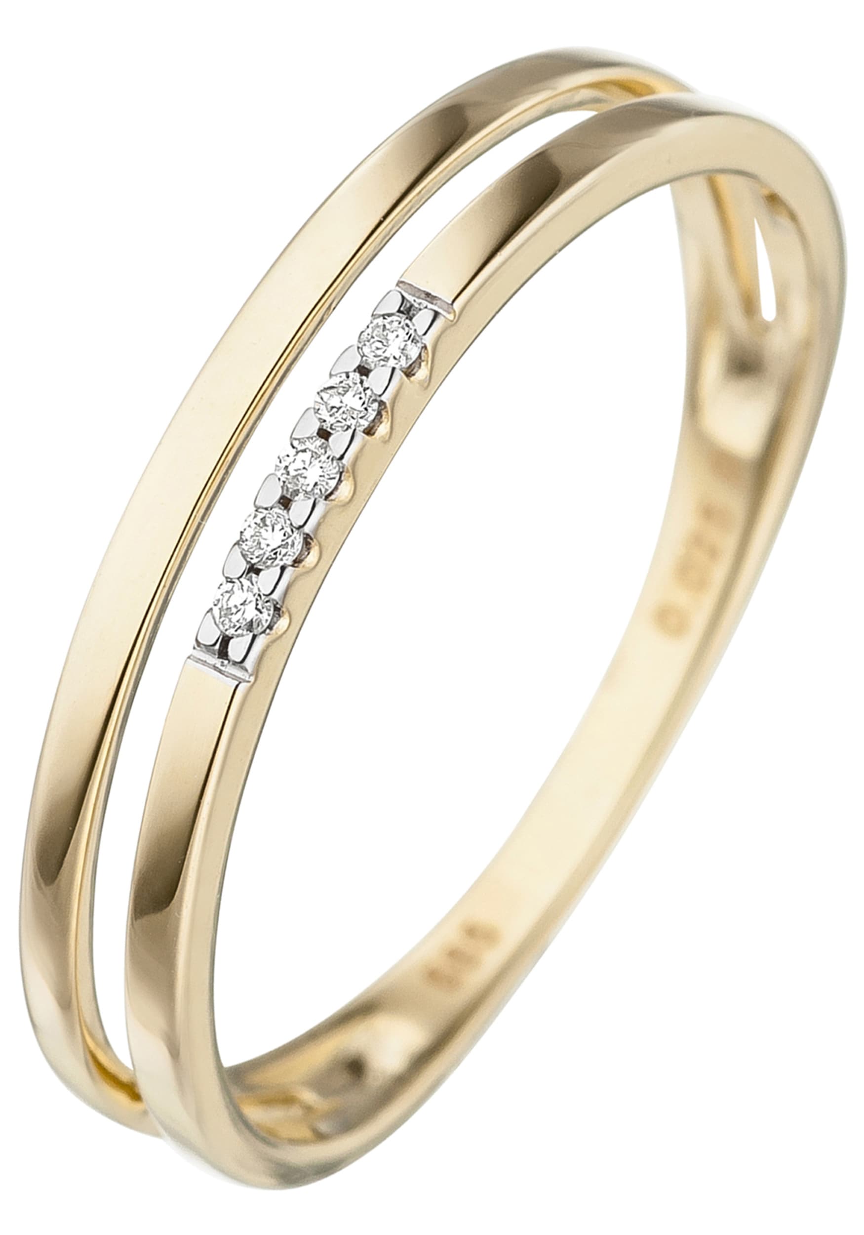 Diamanten Gold JOBO | bestellen online 5 mit BAUR Diamantring, 585