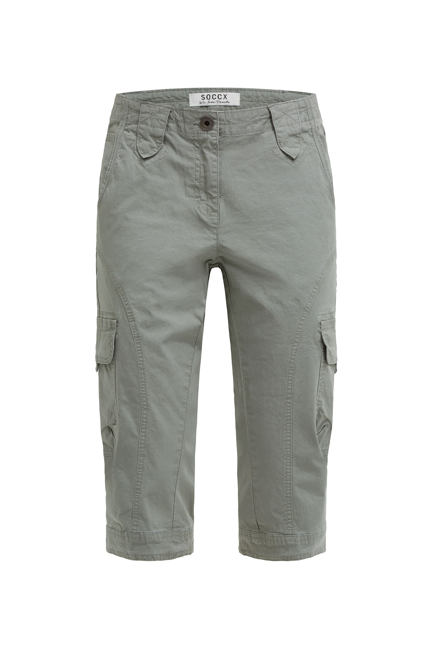 SOCCX Skaterbermudas  mit verstellbarem Knopfriegel am Hosensaum