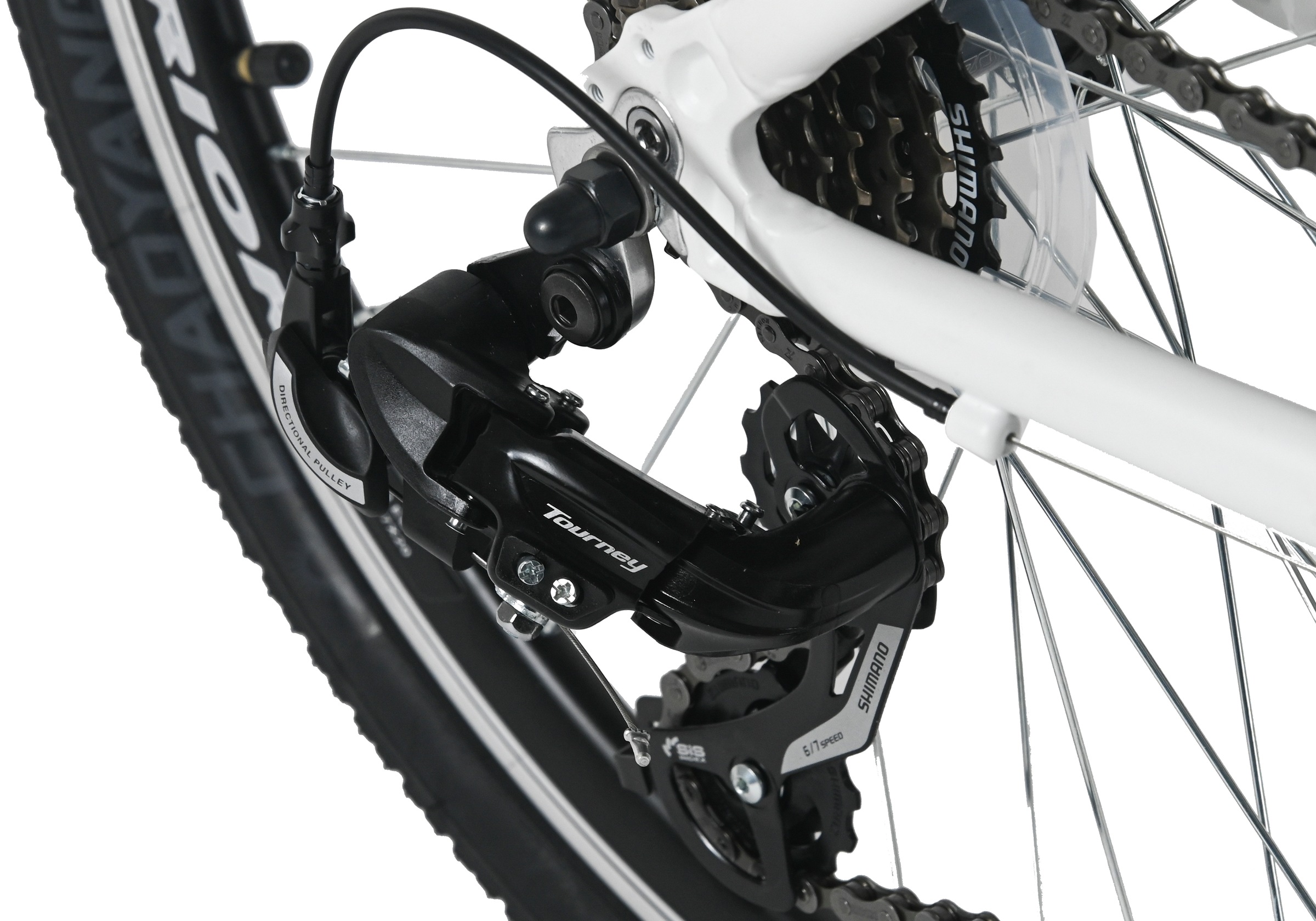 WYLD Kinderfahrrad »Girls 24" Mistral Weiß 18 Gänge RH 38 cm - Ab 8 Jahre« 18 Gang Kettenschaltung