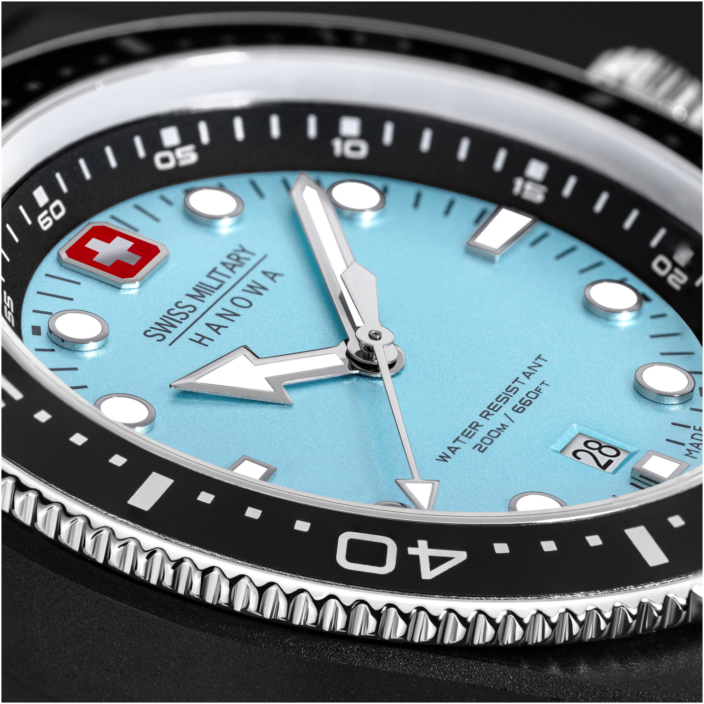 Swiss Military Hanowa Quarzuhr »OCEAN PIONEER«, Armbanduhr, Herrenuhr, Schweizer Uhr, Swiss Made, Datum, Saphirglas