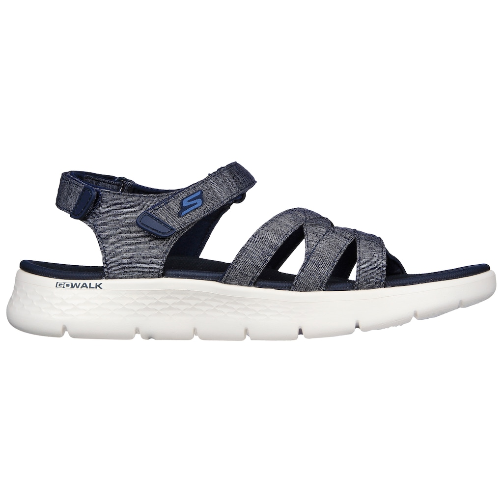 Skechers Sandale »GO WALK FLEX SANDAL-SUNSHINE«, Sommerschuh, Sandalette, Klettschuh, mit praktischem Klettverschluss