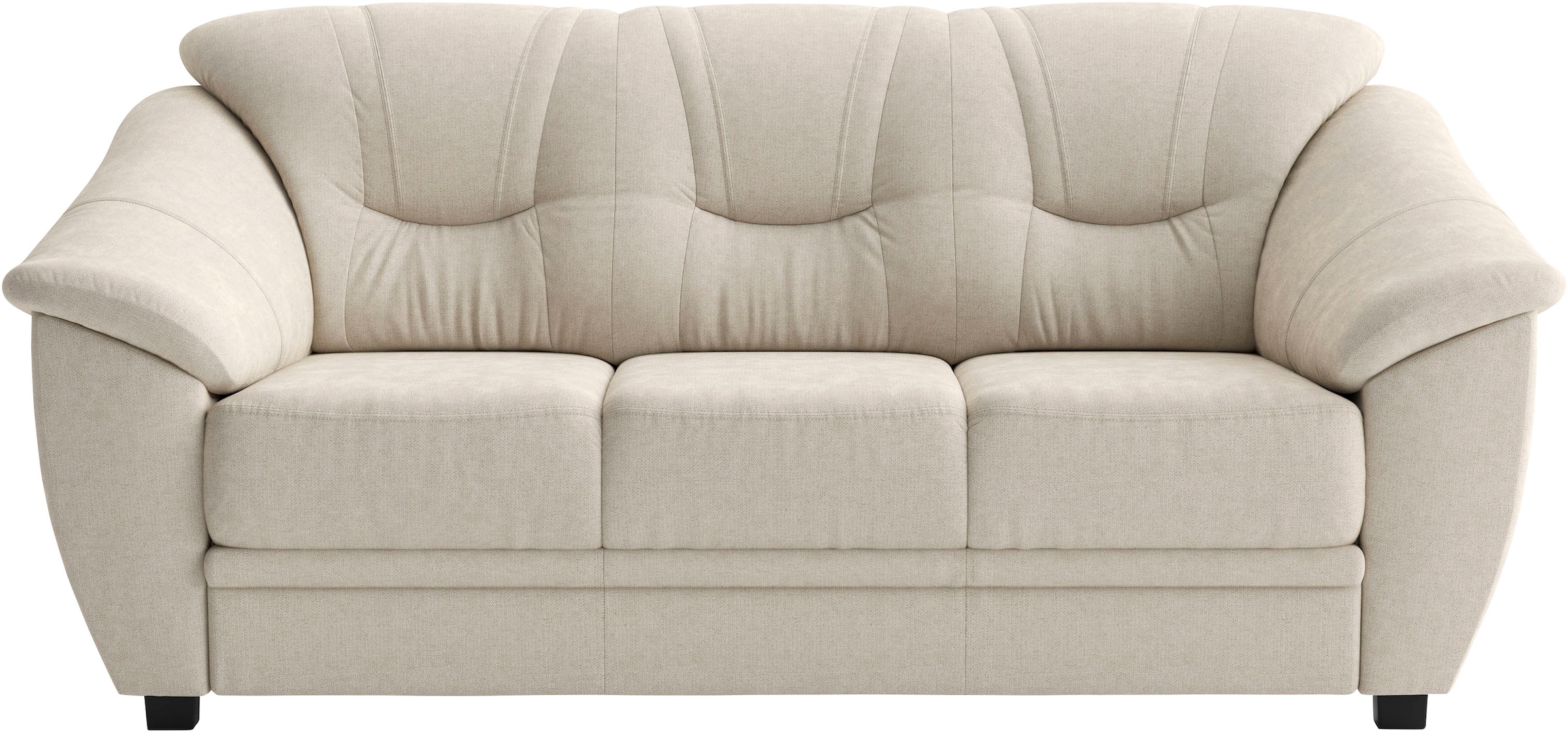 sit&more 3-Sitzer "Savona, B: 198 cm, Federkern, Komfortsitzhöhe 46 cm" optional Schlaffunktion, Liegefläche 190x137cm, Stoff- & Lederauswahl
