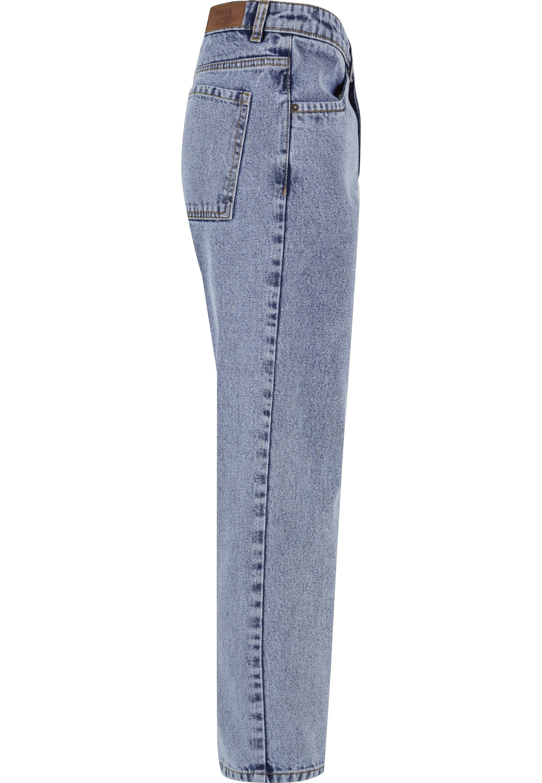 URBAN CLASSICS Bequeme Jeans »Urban Classics Damen Ladies Cropped Straight Leg Denim Pants«