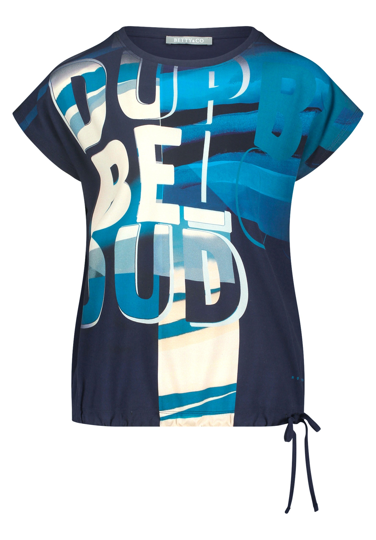 Betty&Co Kurzarmshirt "Betty & Co Casual-Shirt mit Print", Druck günstig online kaufen