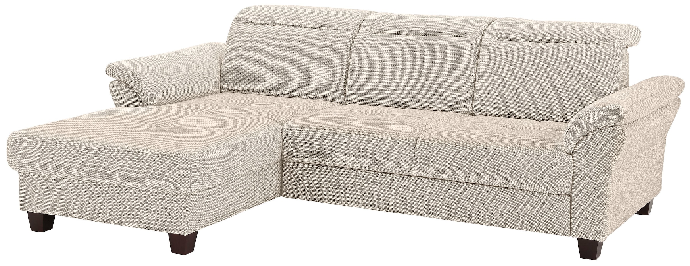 OTTO home Ecksofa "Solvei L-Form" mit Recamierenabschluß und Sitztiefenverstellung