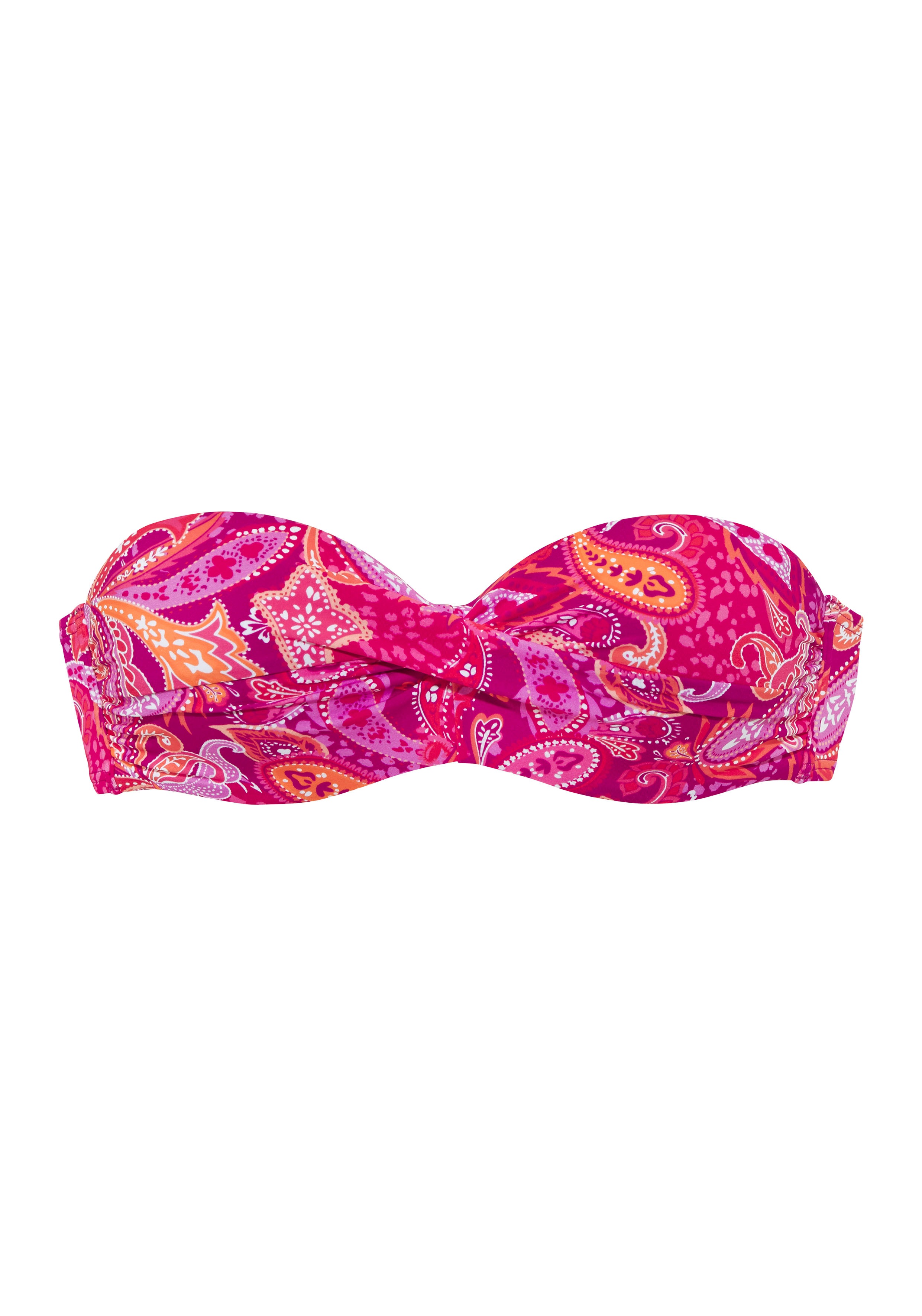 Thumbnail - Vivance Bügel-Bandeau-Bikini-Top "Pretty" mit modischem Paisleymuster und Wickeloptik