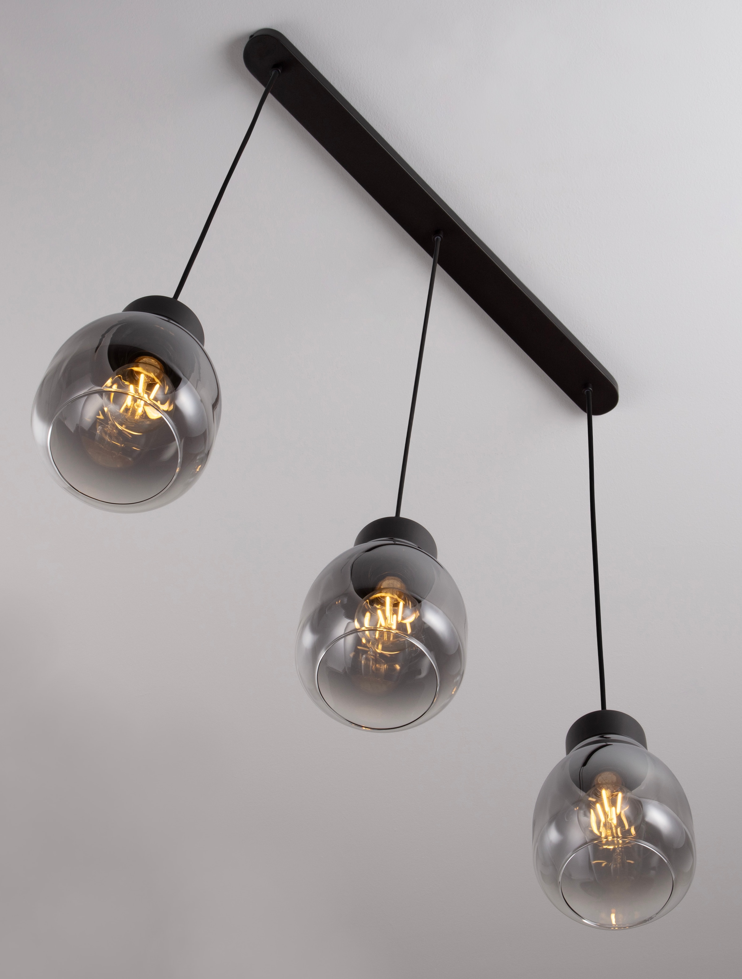 Nova Luce Pendelleuchte »BLACU«, 3 flammig