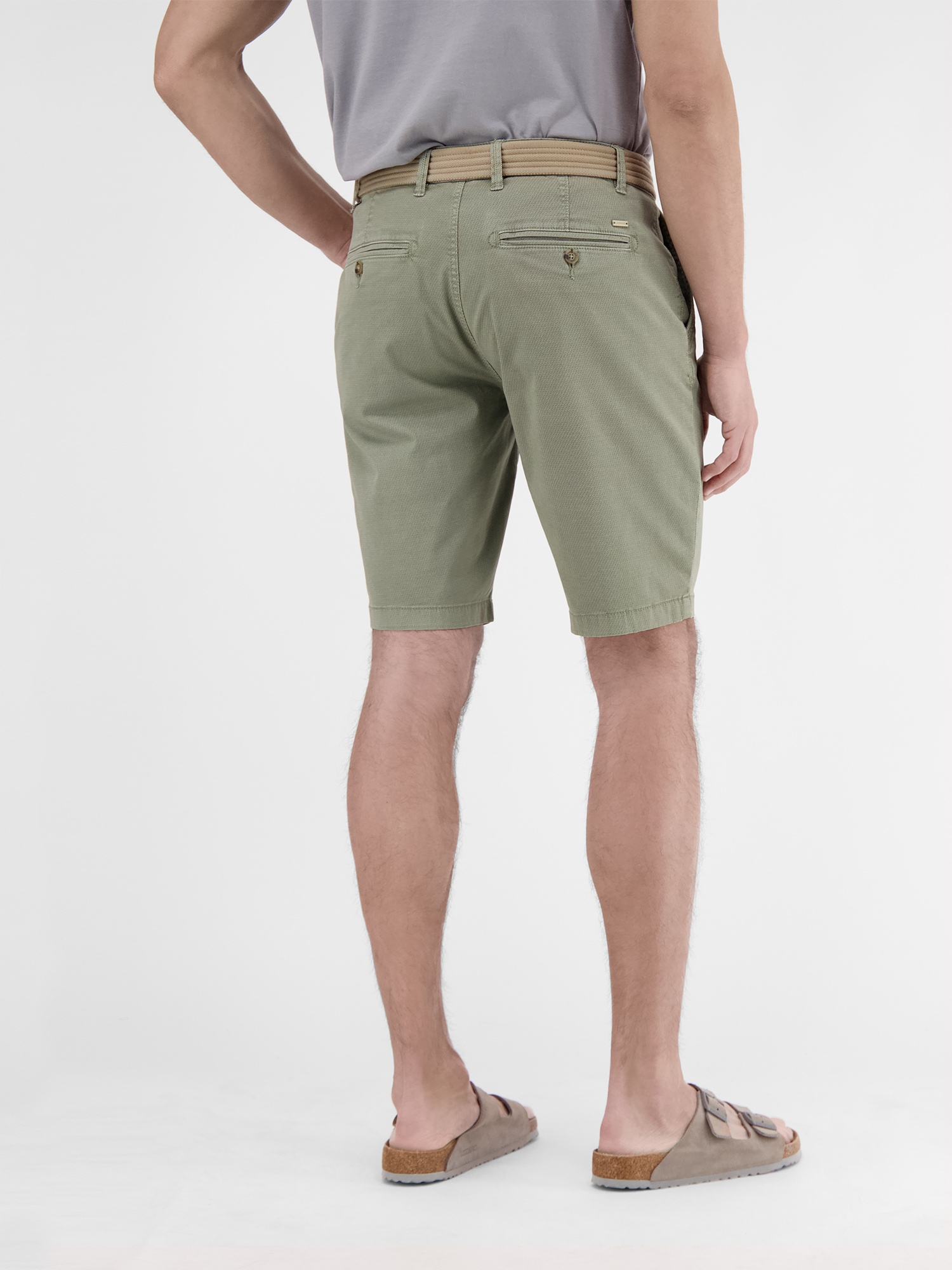 LERROS Bermudas »LERROS Chino-Bermuda mit Gürtel«, (Set)