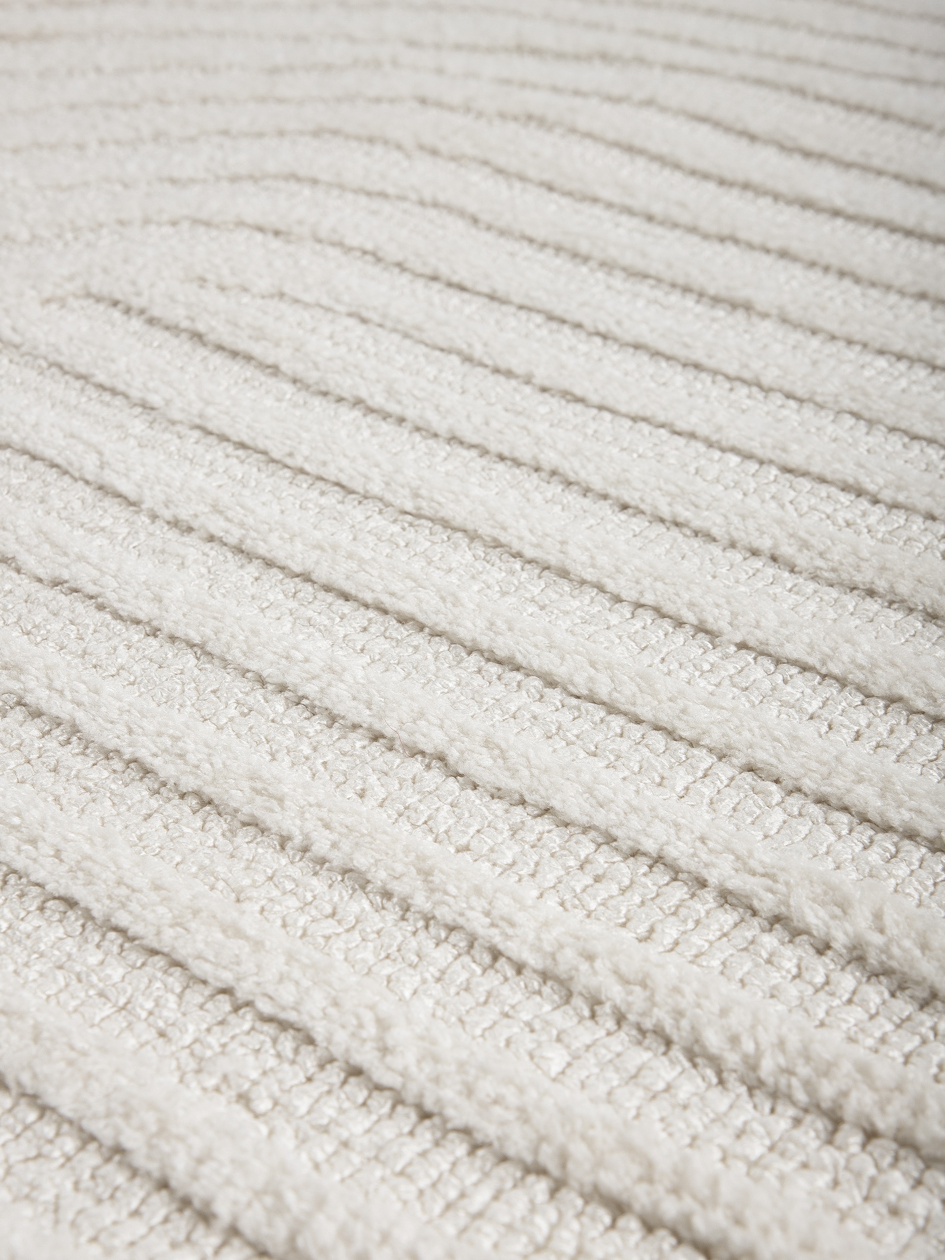 carpetfine Teppich »Holly Zen 3«, rund, 12 mm Höhe, Hoch-Tief-Effekt, geometrisch, Zeitloses Design, dekoratives Highlight