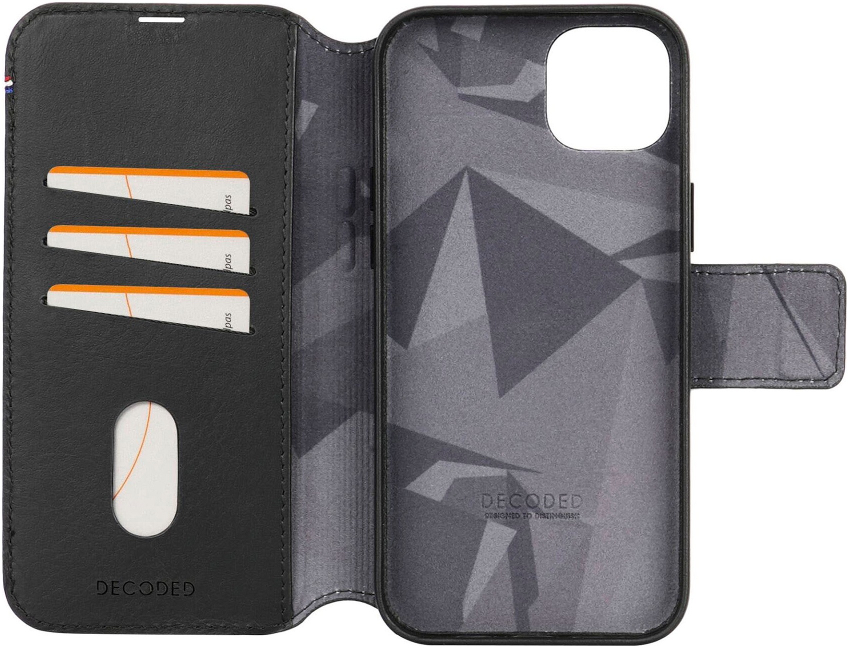DECODED Smartphone-Hülle »Leather Detachable Wallet für iPhone 15«, iPhone 15, 15,5 cm (6,1 Zoll)