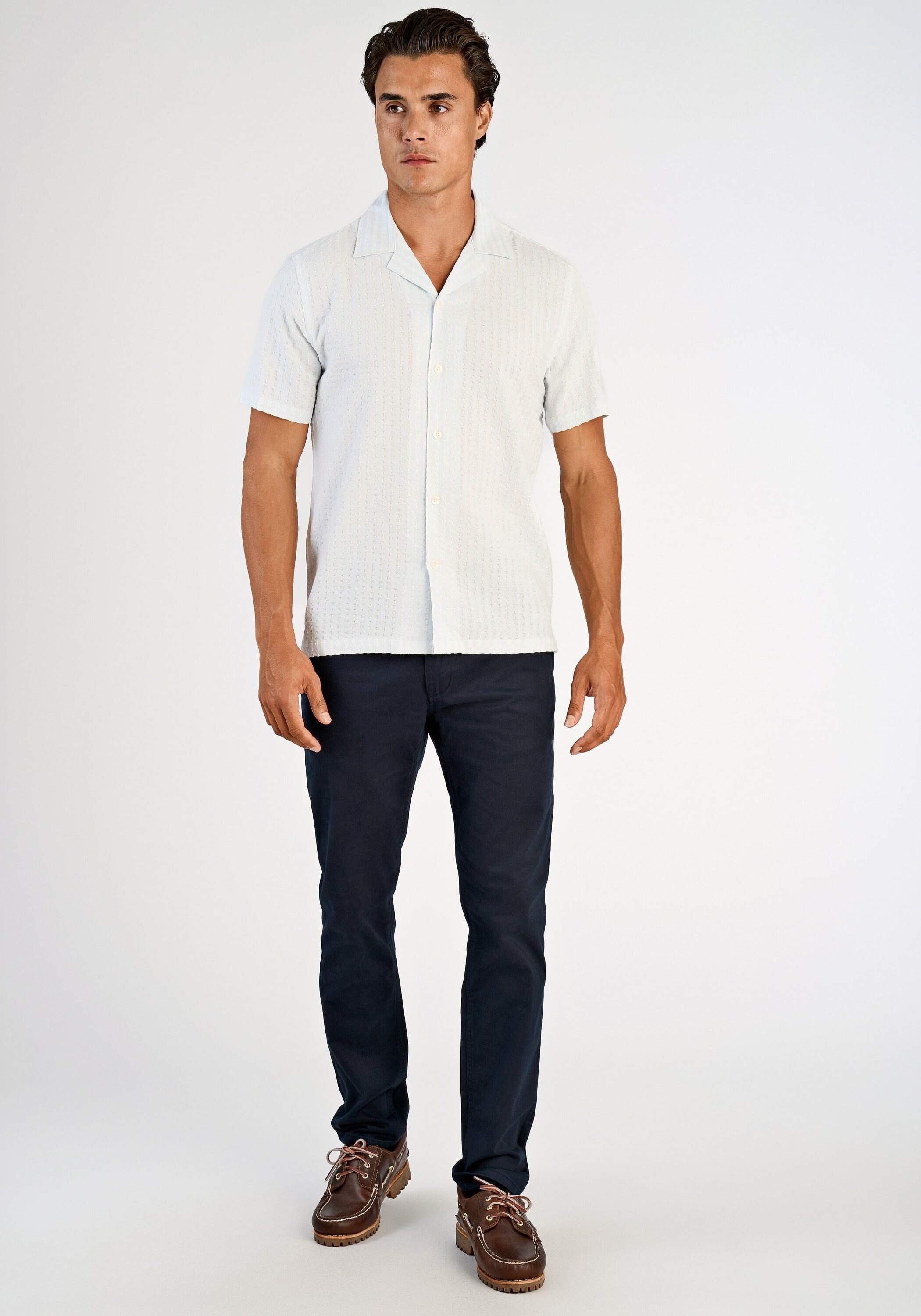 Flanellhemd LINDBERGH "Freizeithemd Relaxed Fit", Herren, Gr. XL, Normalgrößen, ice blau, Obermaterial: 98% Baumwolle, 2% Elasthan, Hemden 3