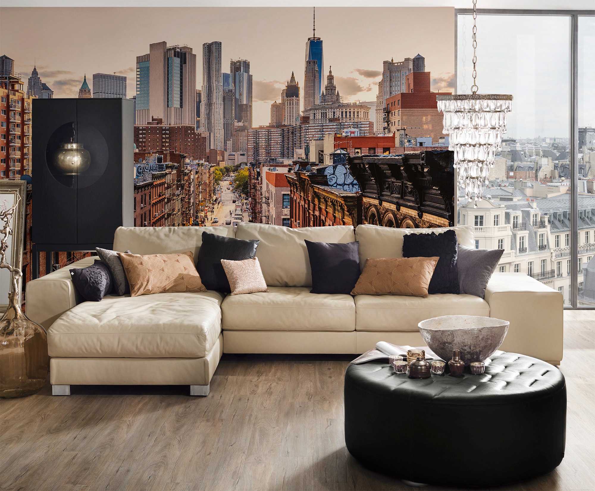 living walls Fototapete »Designwalls New York Views 2«, Vlies, Wand, Schräge, Decke