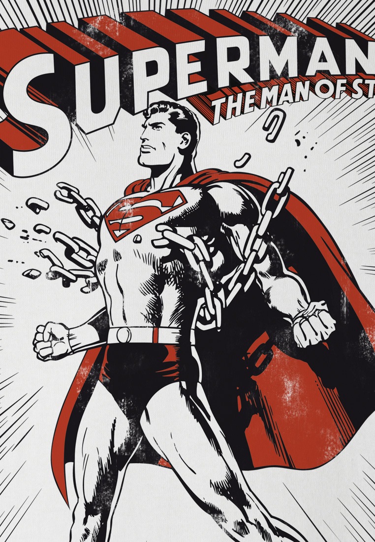 LOGOSHIRT T-Shirt »SUPERMAN KRYPTONITE«, mit coolem Frontdruck