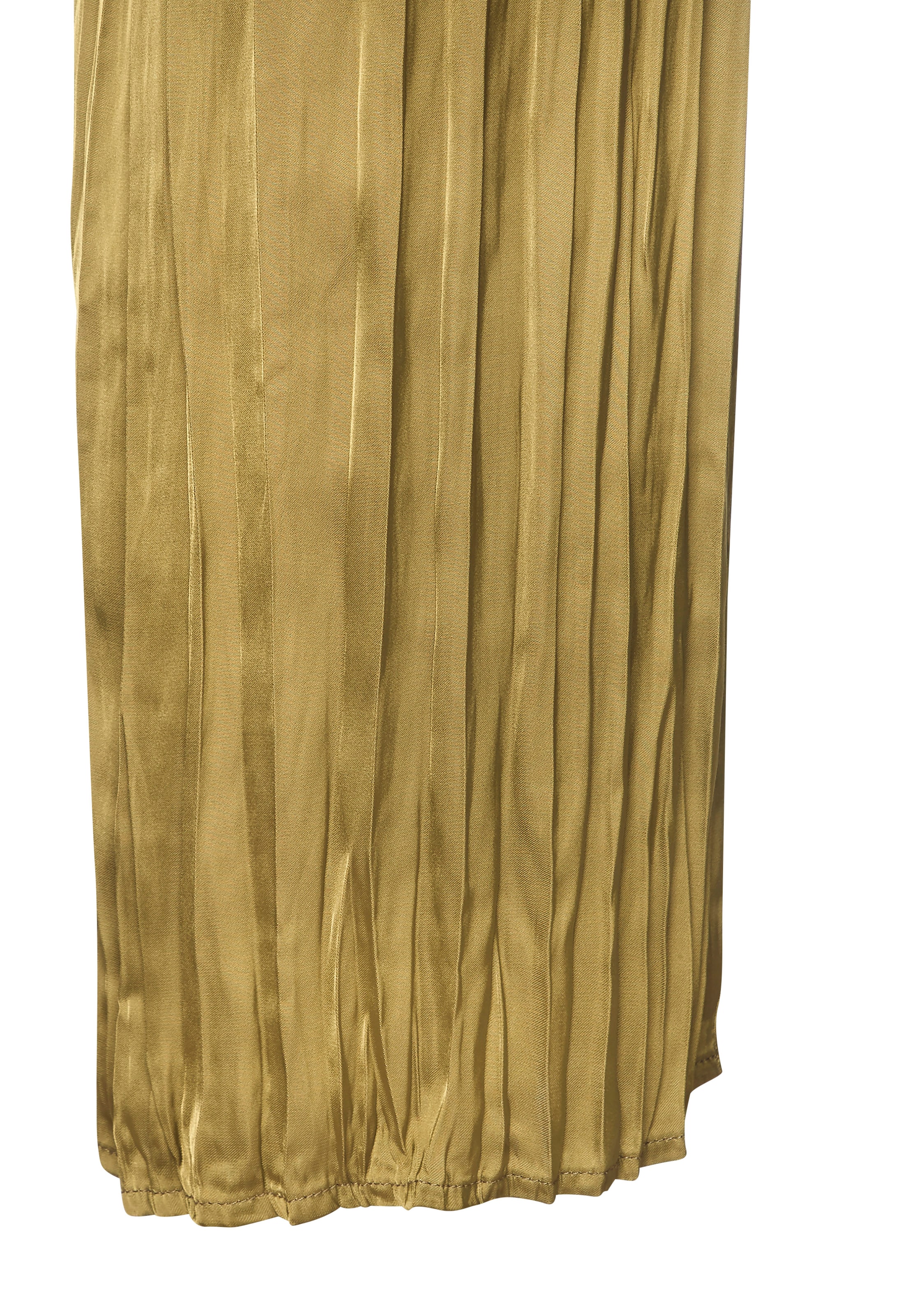 LASCANA Palazzohose »mit weiten, plissierten Hosenbeinen«  mit Plisseefalten, leichte Satinqualität, luftige Sommerhose, elegant