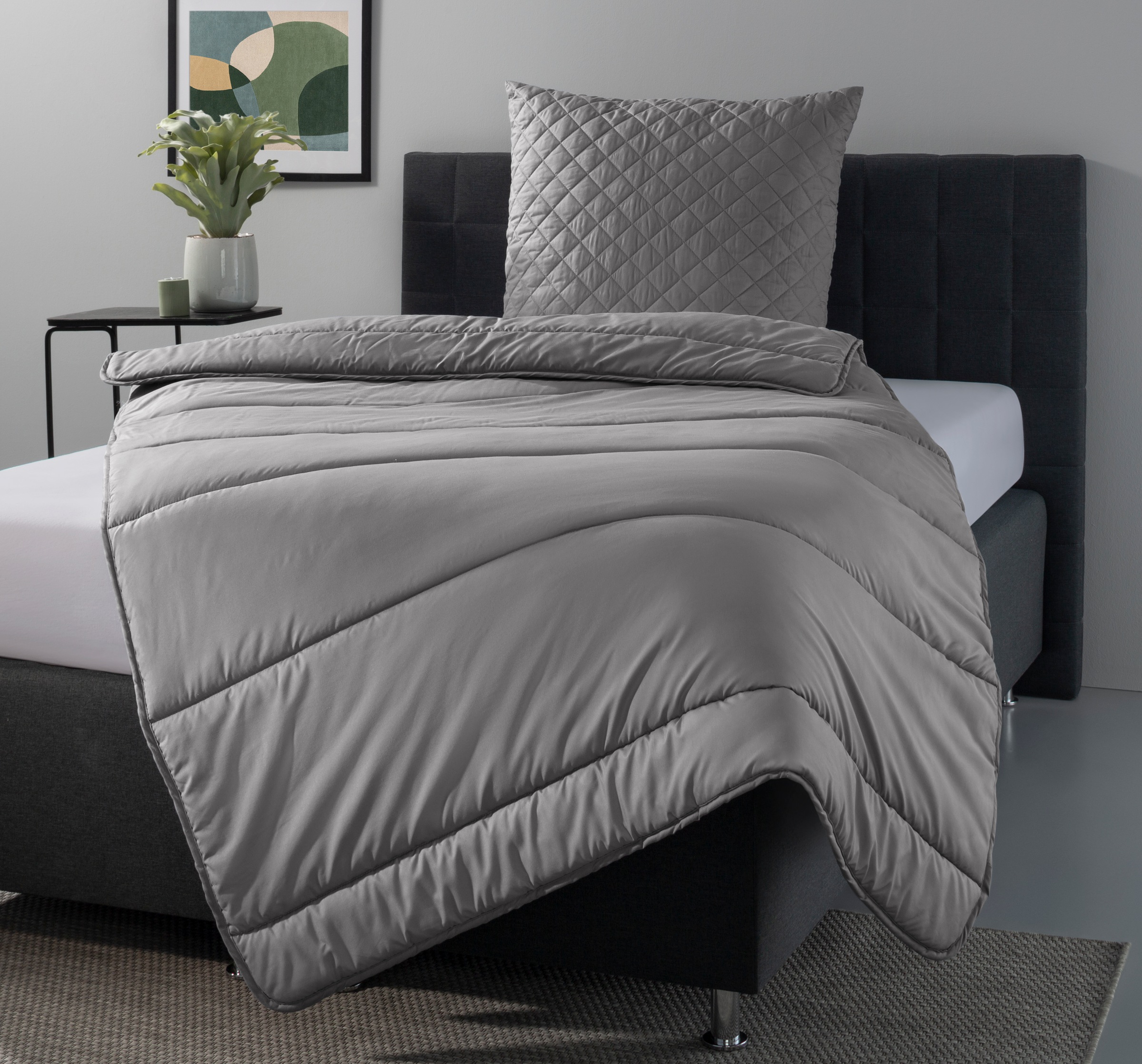 OTTO home Microfaserbettdecke + Microfaserkissen "Clarra Spar Set, Decke + günstig online kaufen