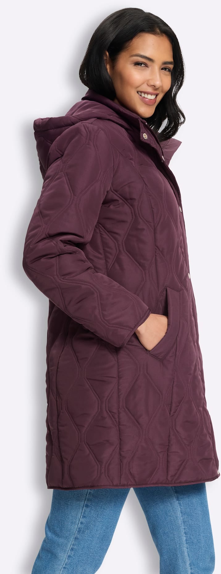 Classic Basics Steppjacke mit Kapuze