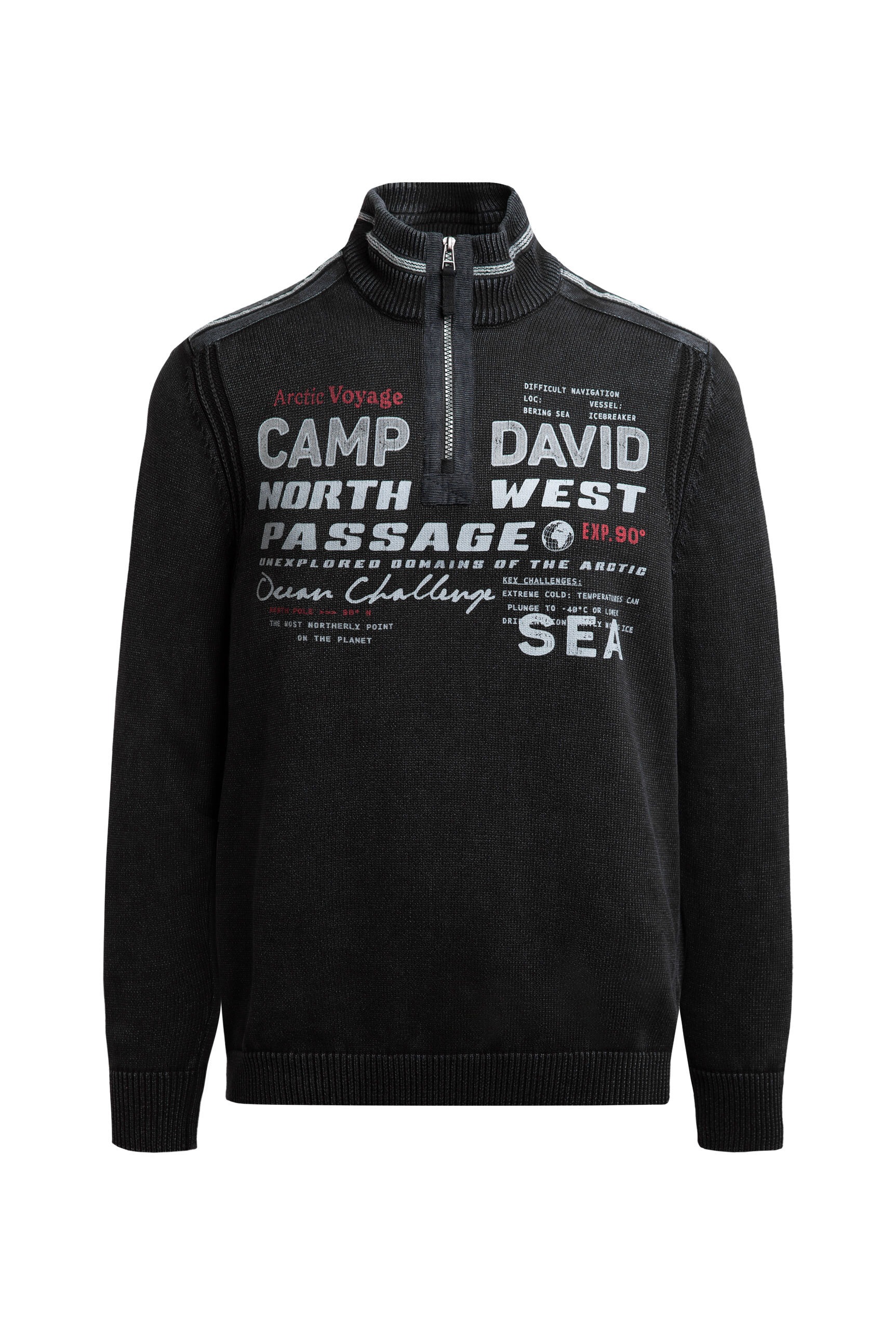 CAMP DAVID Troyer aus Baumwolle