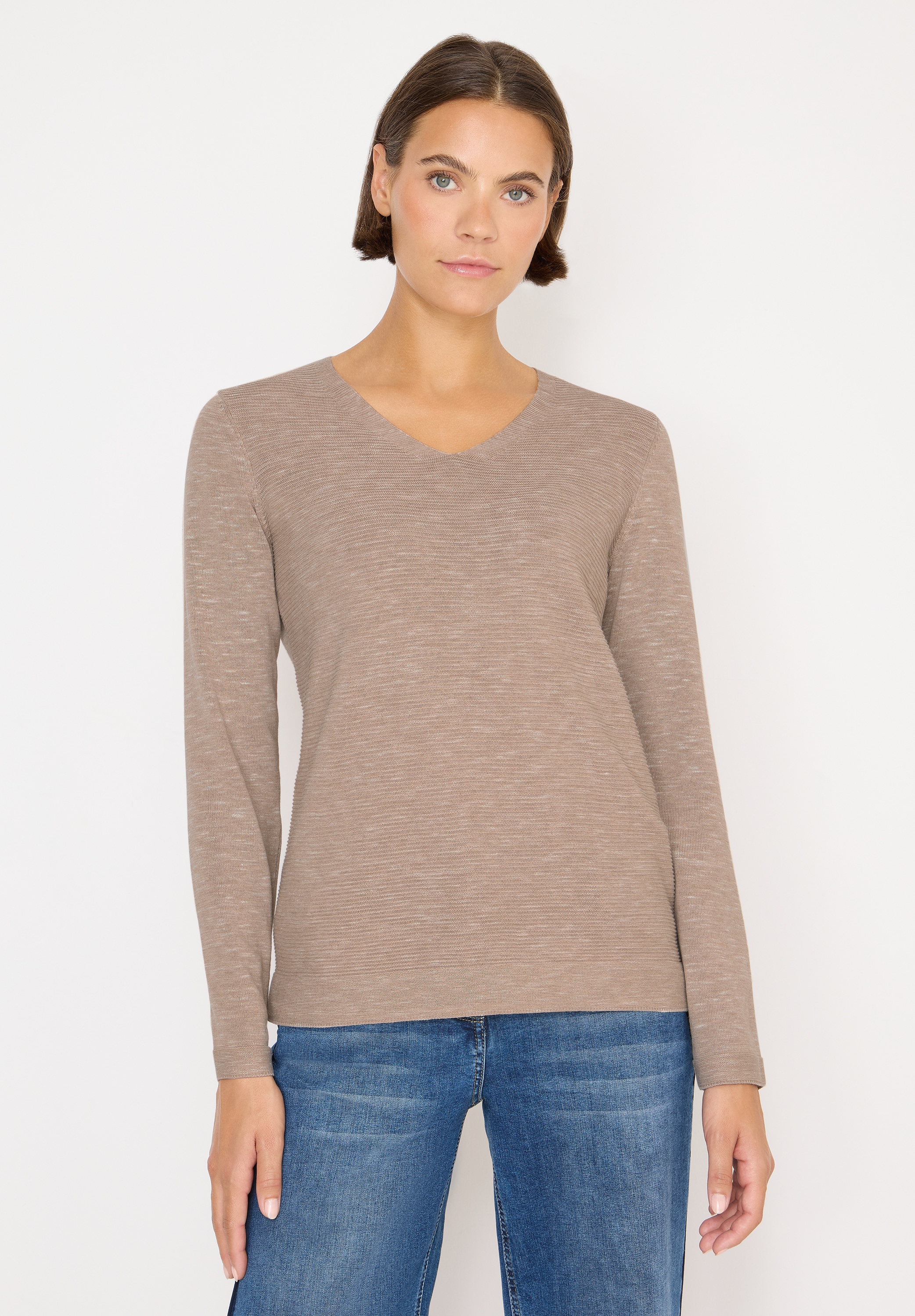 STREET ONE Strickpullover, im Melange Look günstig online kaufen