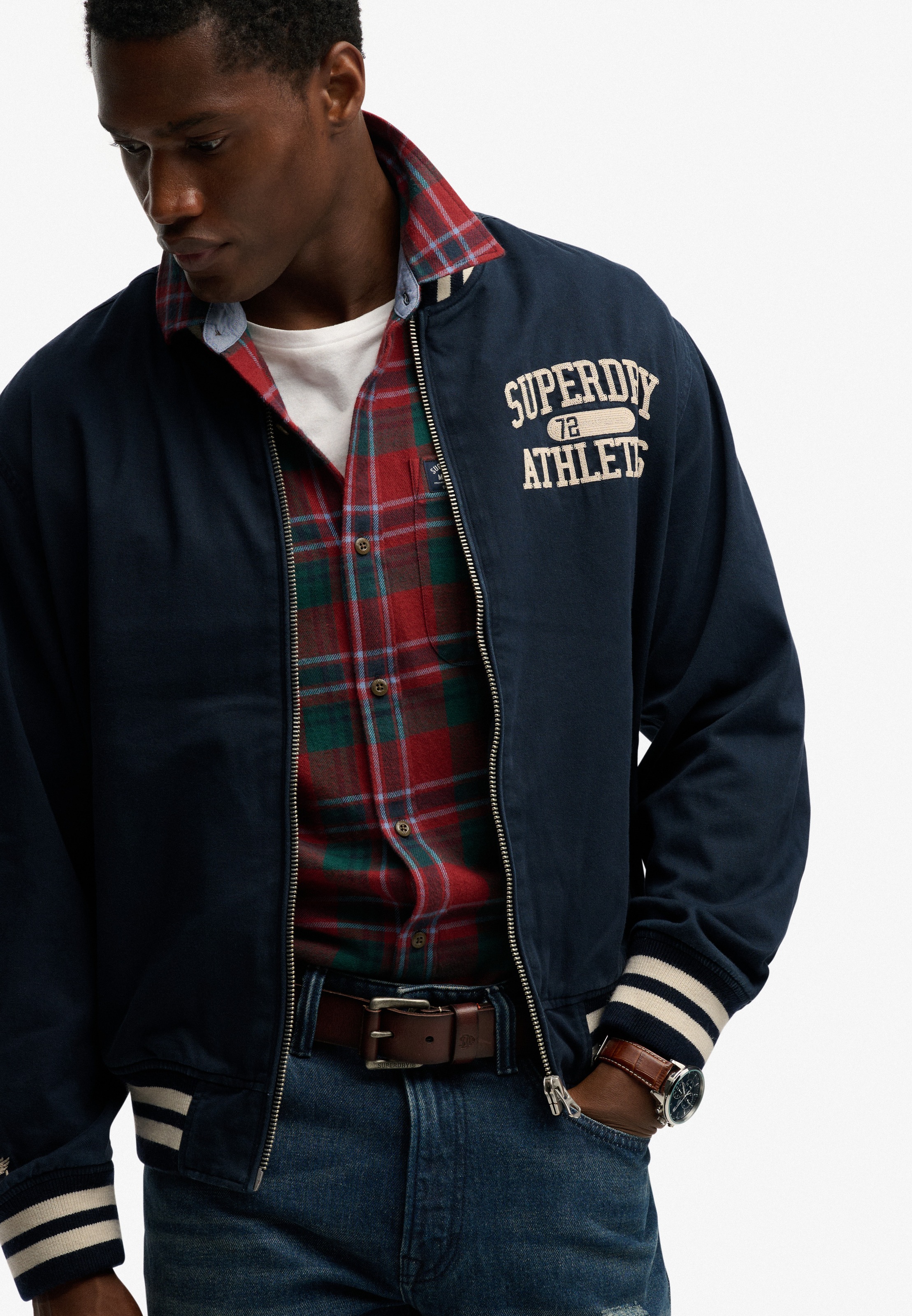 Thumbnail - Superdry Parka "TWILL VARSITY BOMBER JKT" ohne Kapuze