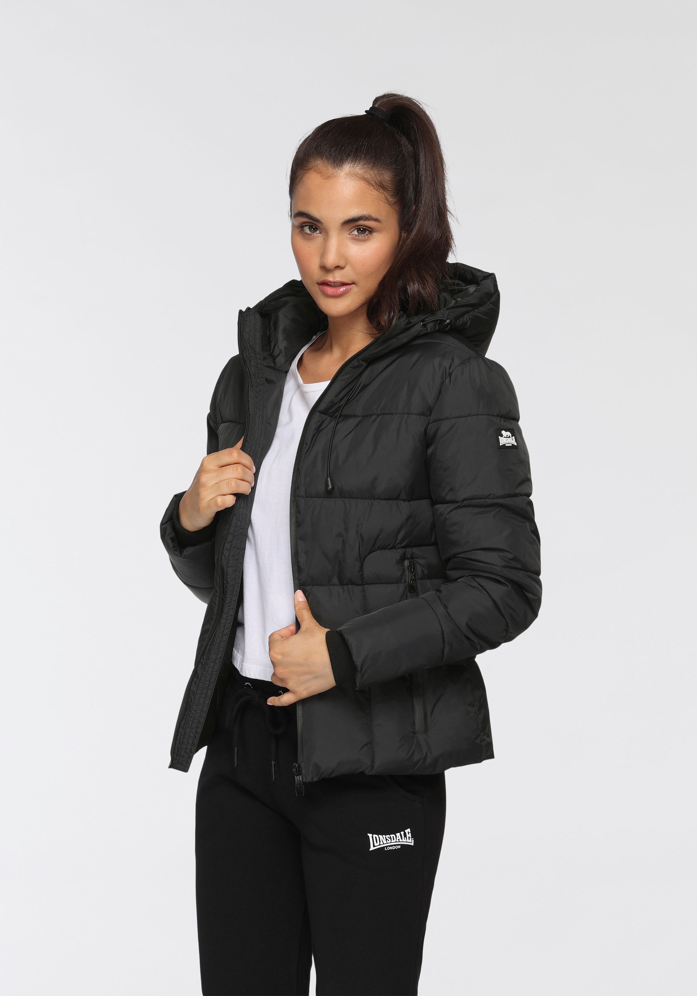 Lonsdale Steppjacke "GRAMPOUND" 1 Stk. tlg. mit Kapuze günstig online kaufen