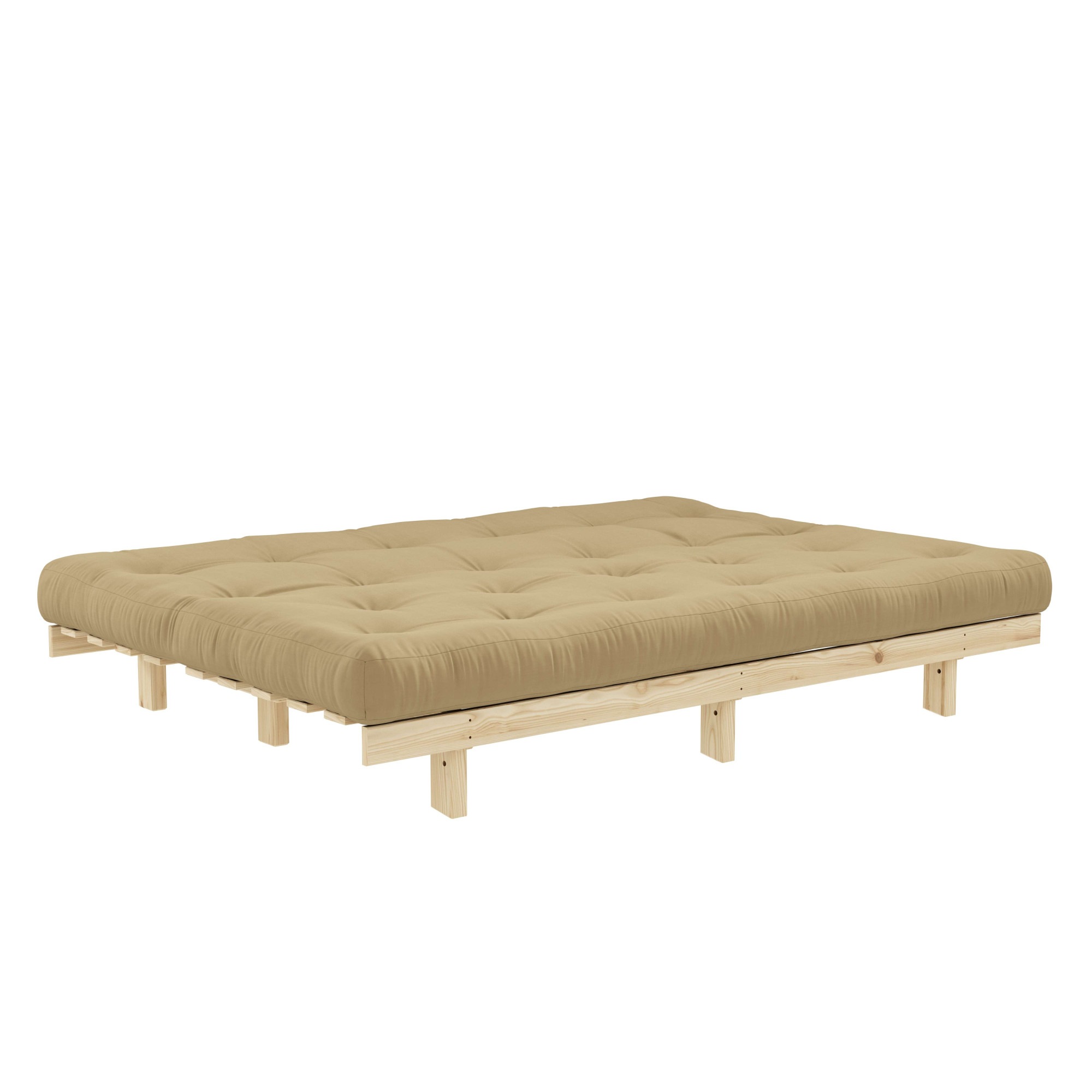 Karup Design Schlafsofa »Lean 200 Schlafsofa, Gästebett, Sofa mit Futonmatratze«, (2 St.), Inkl. Futonmatratze, Liegefläche 130x200 cm, FSC® zertifizierte Kiefer