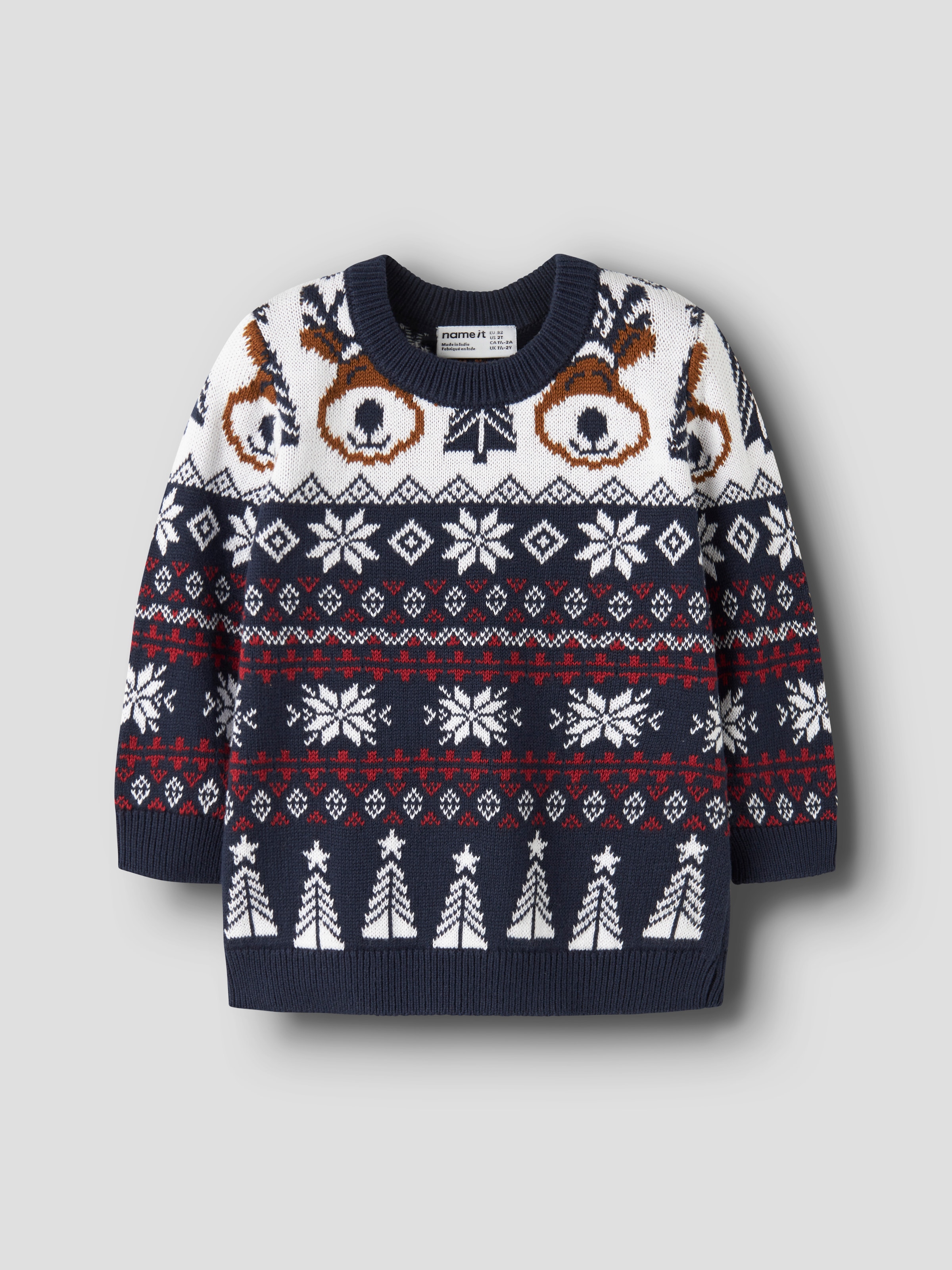Name It Weihnachtspullover »NMNRISMAS LS KNIT COT« Baumwolle, regular fit, X-Mas Pullover