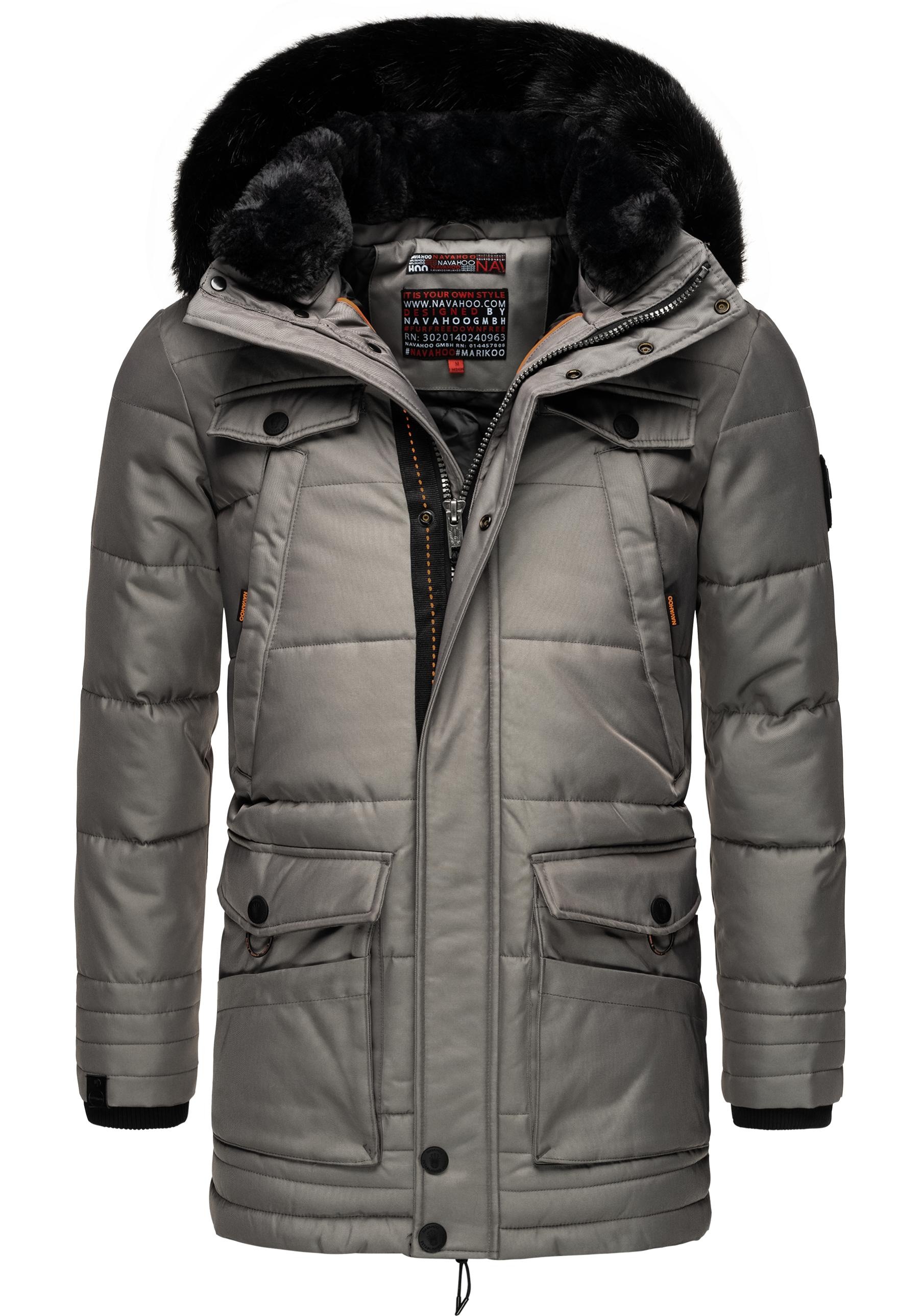 Navahoo Winterjacke "Luaan", mit Kapuze, stylischer Wintermantel mit abnehm günstig online kaufen