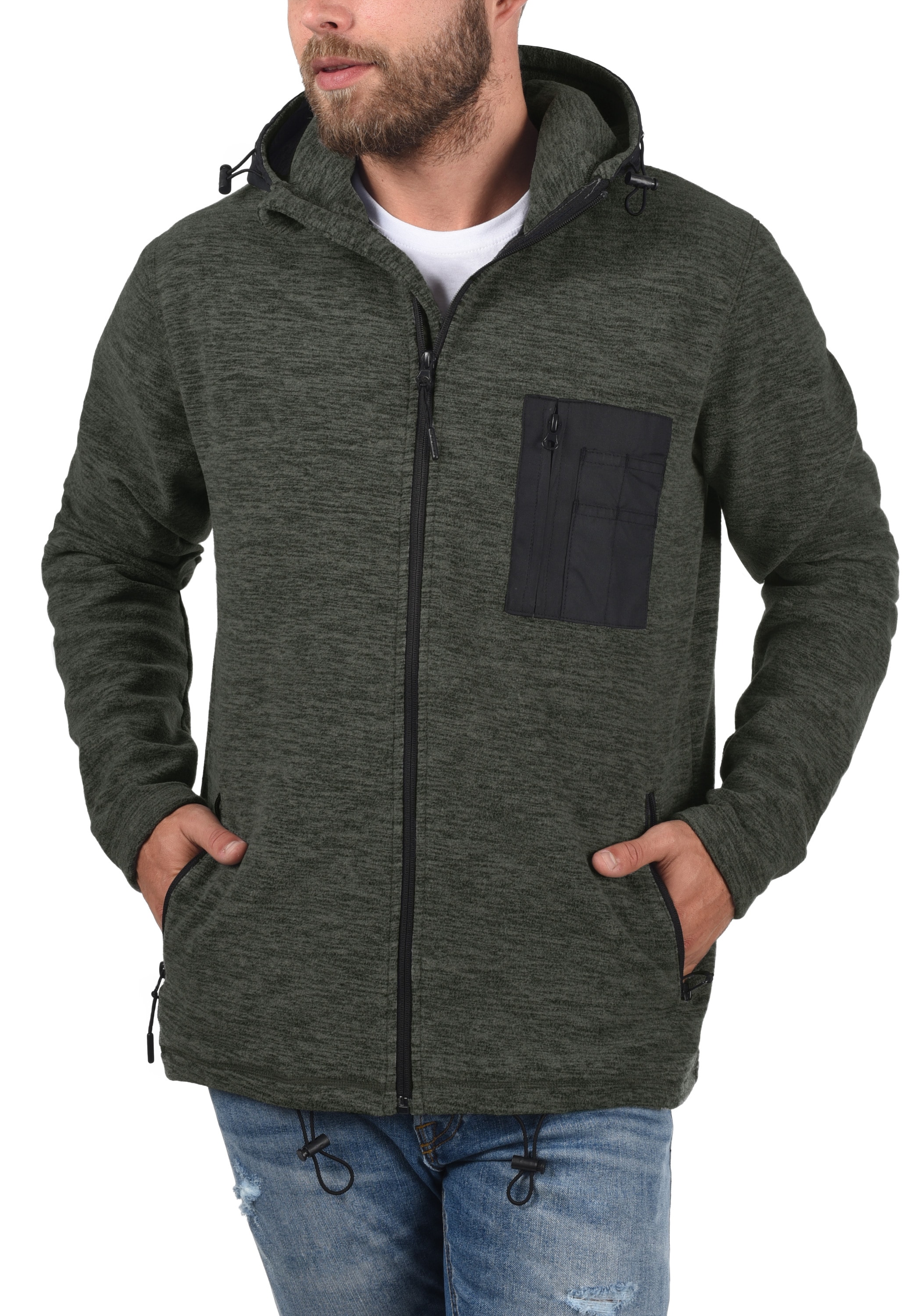 Indicode Fleecejacke "Fleecejacke IDWilmot", mit Kapuze günstig online kaufen