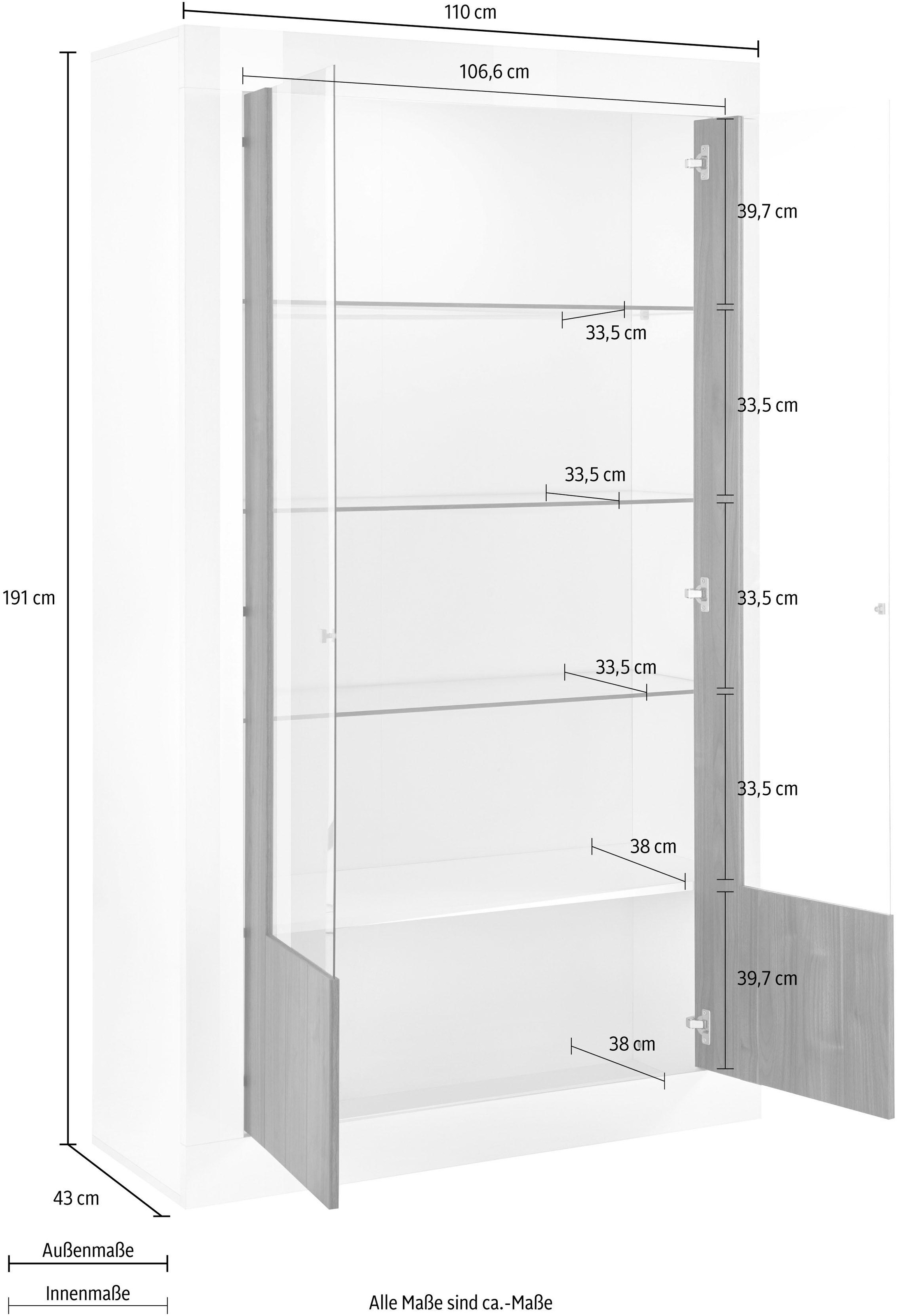 Home affaire Regal "Urbino" Höhe 191 cm günstig online kaufen