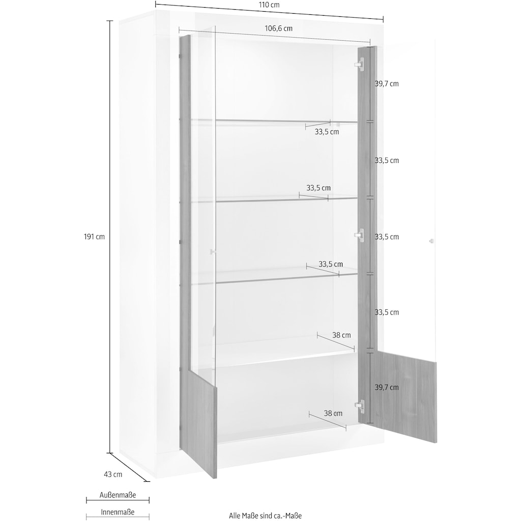 INOSIGN Regal »Urbino«, Höhe 191 cm