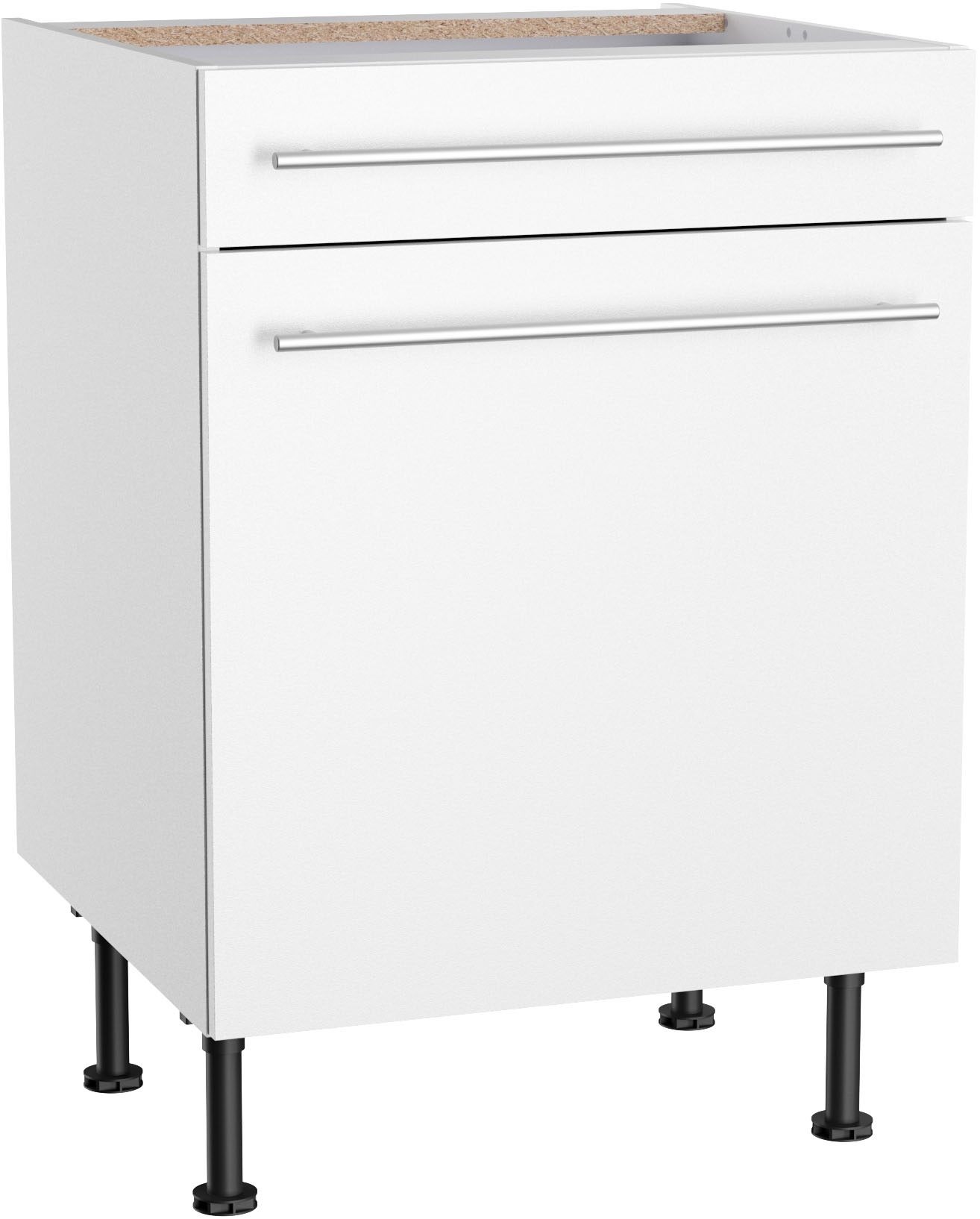 KOCHSTATION Unterschrank "KS-Bern2", Breite 60 cm, 1 Tür, 1 Schubkasten, 1 günstig online kaufen
