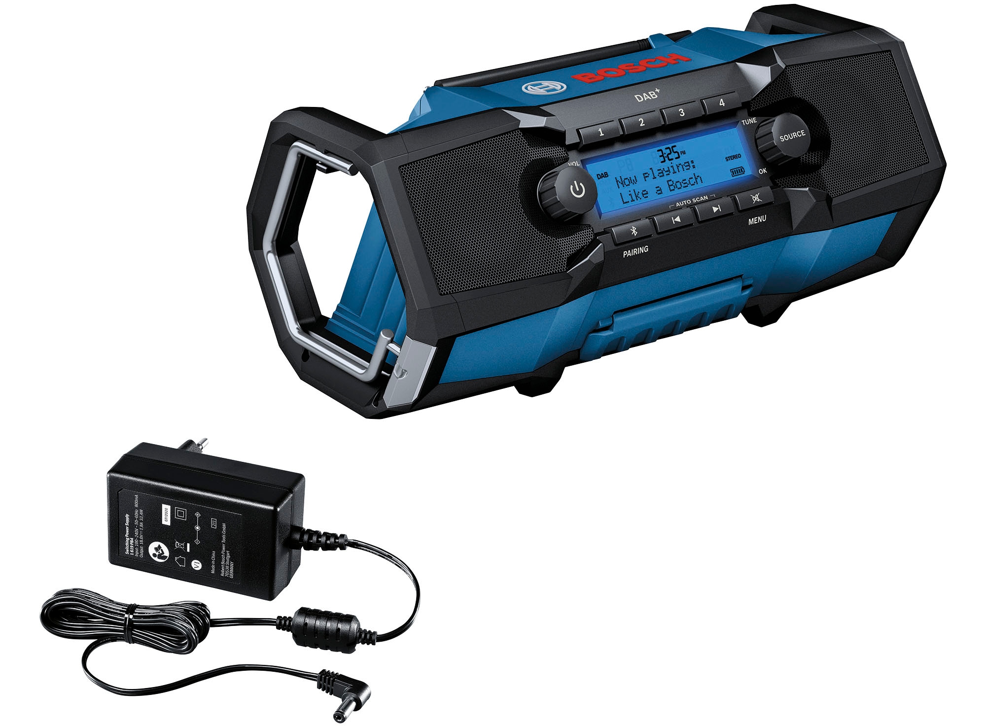 Bosch Professional Digitalradio (DAB+) ""GPB 18V-2 SC PROFESSIONAL" Baustellenradio, IP54", (Bluetooth Digitalradio (DAB