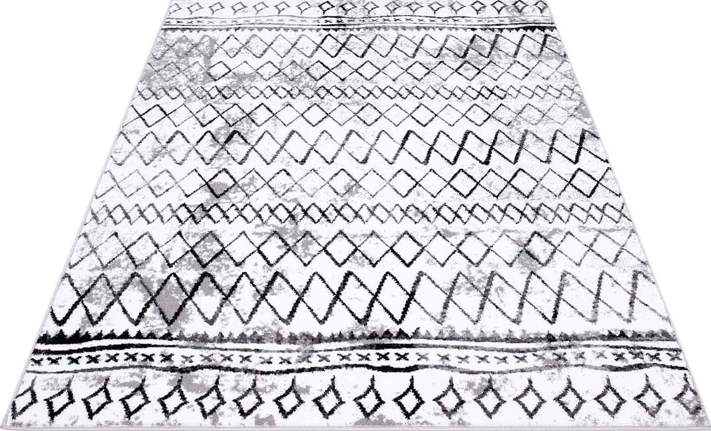 Carpet City »Timeless 7547« rechteckig 6 mm Höhe Kurzflor, Modern, Zickzack-Muster, ideal für Wohnzimmer & Schlafzimmer