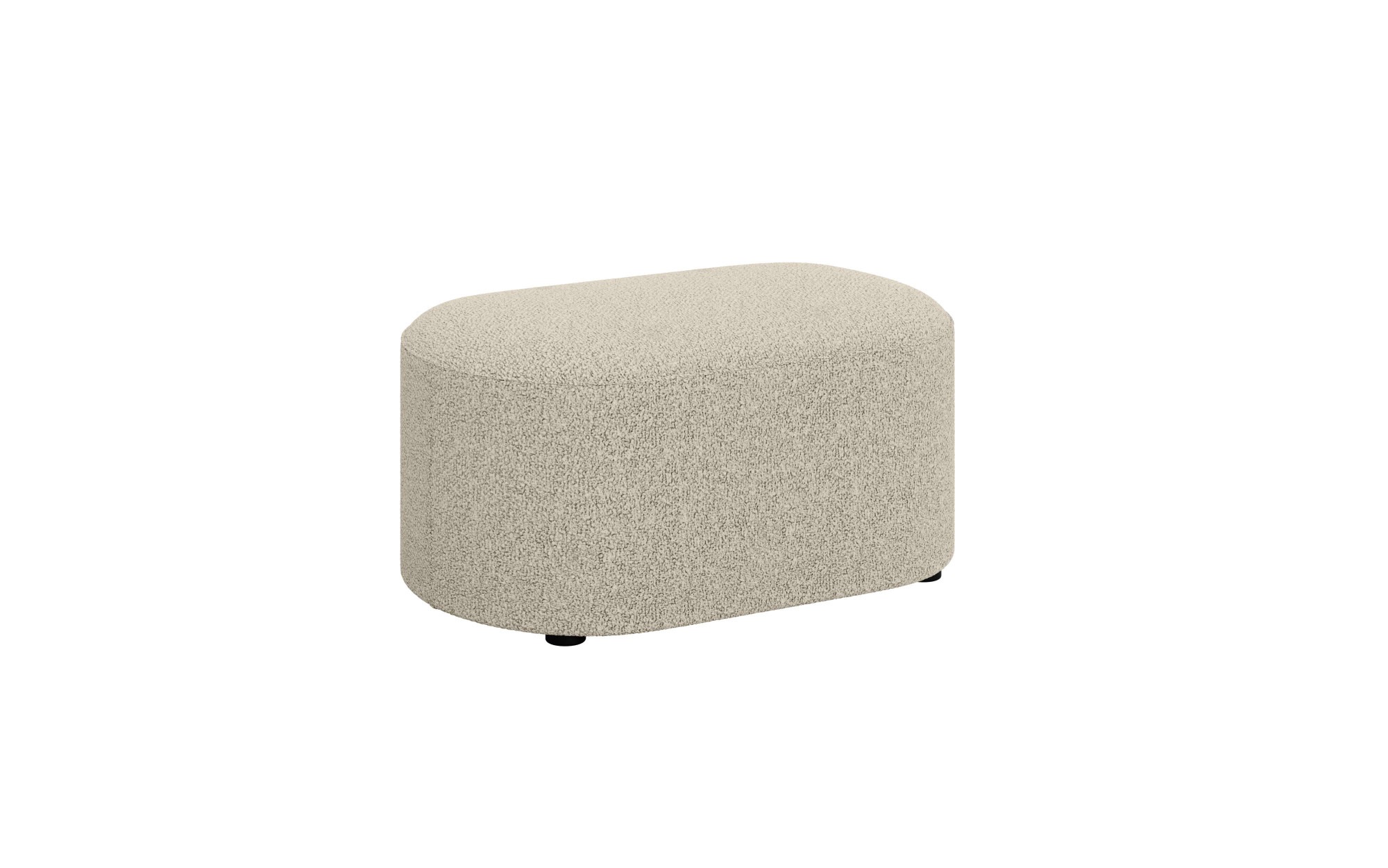 andas Polsterhocker »Polsterhocker Tvinne, mit Wellenunterfederung«, passend zum Ecksofa, auch in Bouclé, B/T/H: 90/50/44 cm