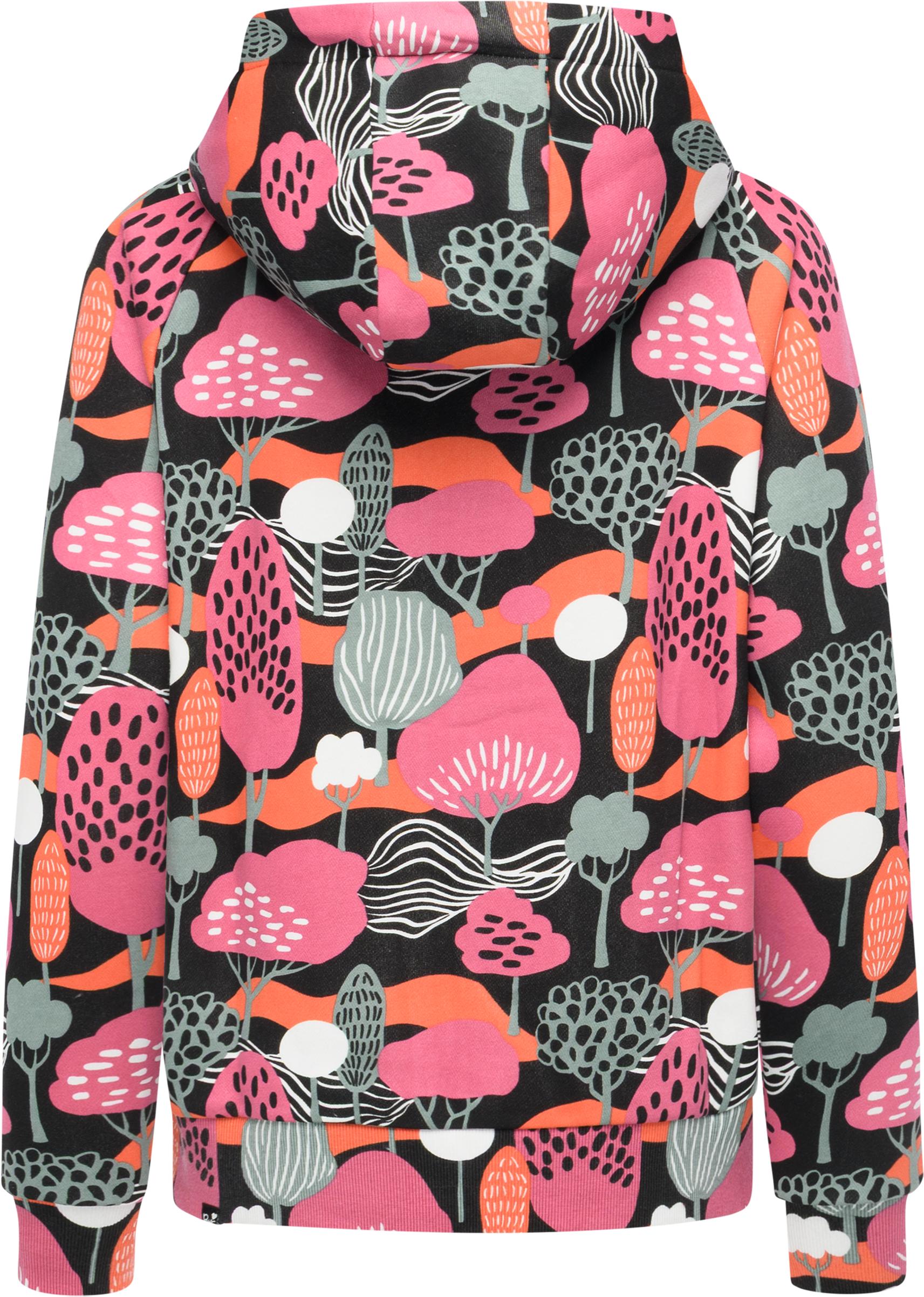 Thumbnail - Ragwear Sweatjacke "Fllawia Print" modische Damen Zip-Jacke mit Allover-Print