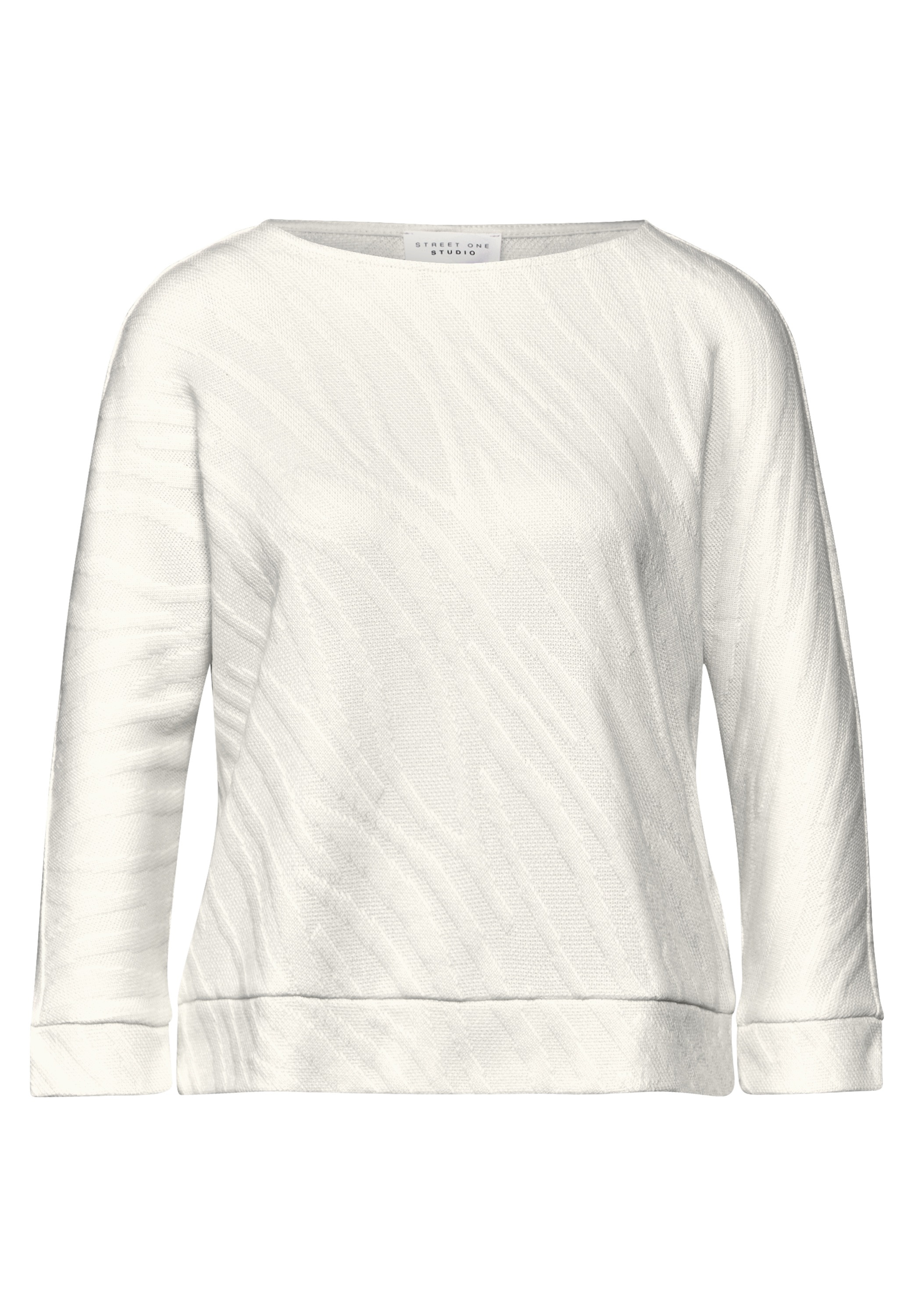 STREET ONE STUDIO T-Shirt, aus elastischem Materialmix