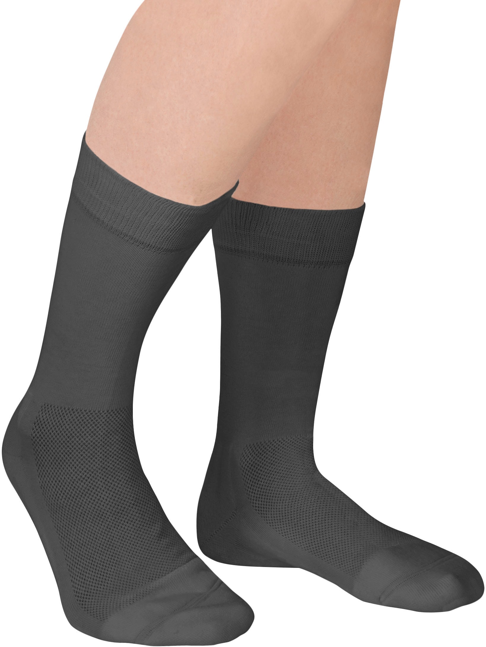 Fußgut Diabetikersocken "Venenfeund Sensitiv Socken mit Airchannel Fußbelüftung" 2 Stk. tlg. verstärkte Fußpolsterung, weiter Bund, kein Druck