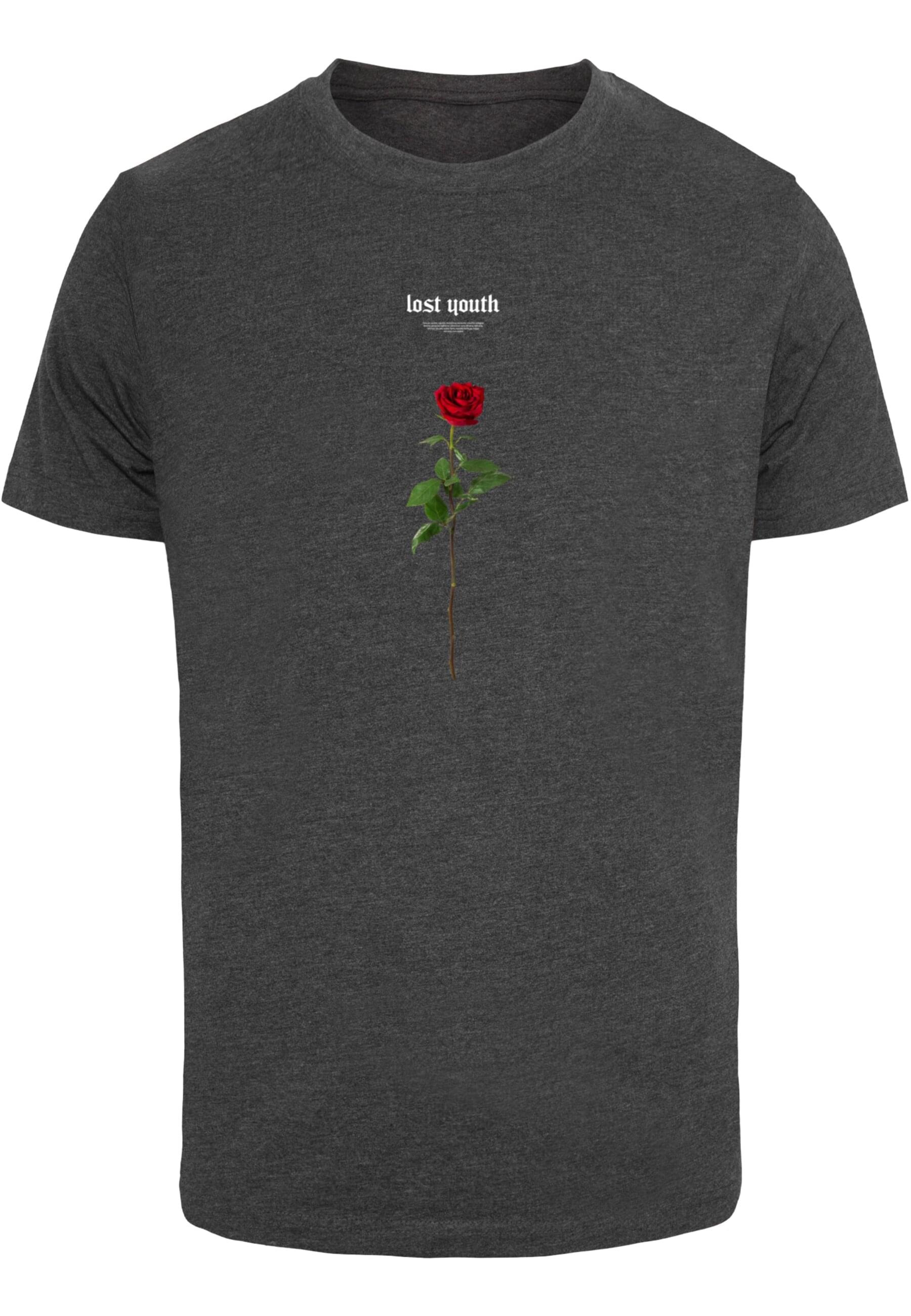 MisterTee Kurzarmshirt "MisterTee Herren Lost Youth Rose Tee" günstig online kaufen