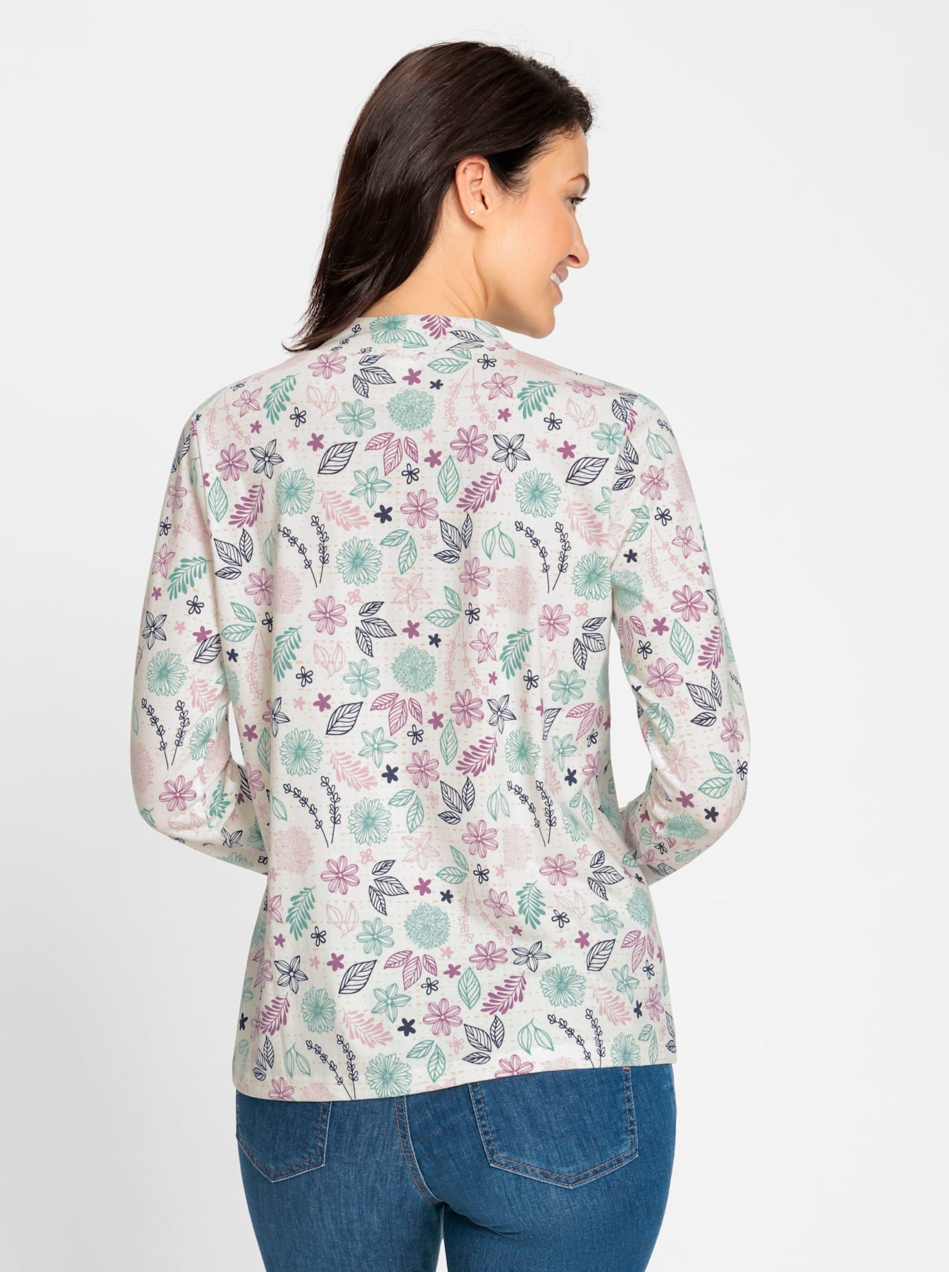 Inspirationen Stehkragenshirt »Stehkragen-Shirt«, (1 tlg.)