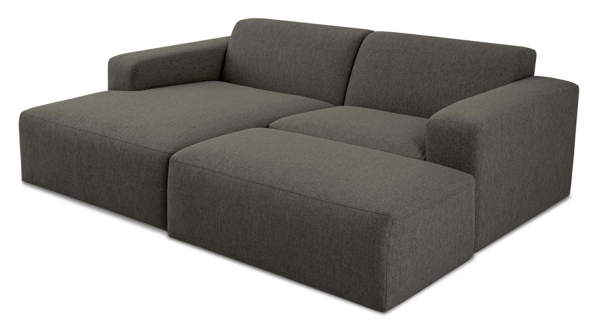 INOSIGN Ecksofa »Koa,228cm, L-Form, Modulsofa, Webstoff, Cord«, Designsofa, Set, Hocker inklusive, weicher Lounge-Sitzkomfort
